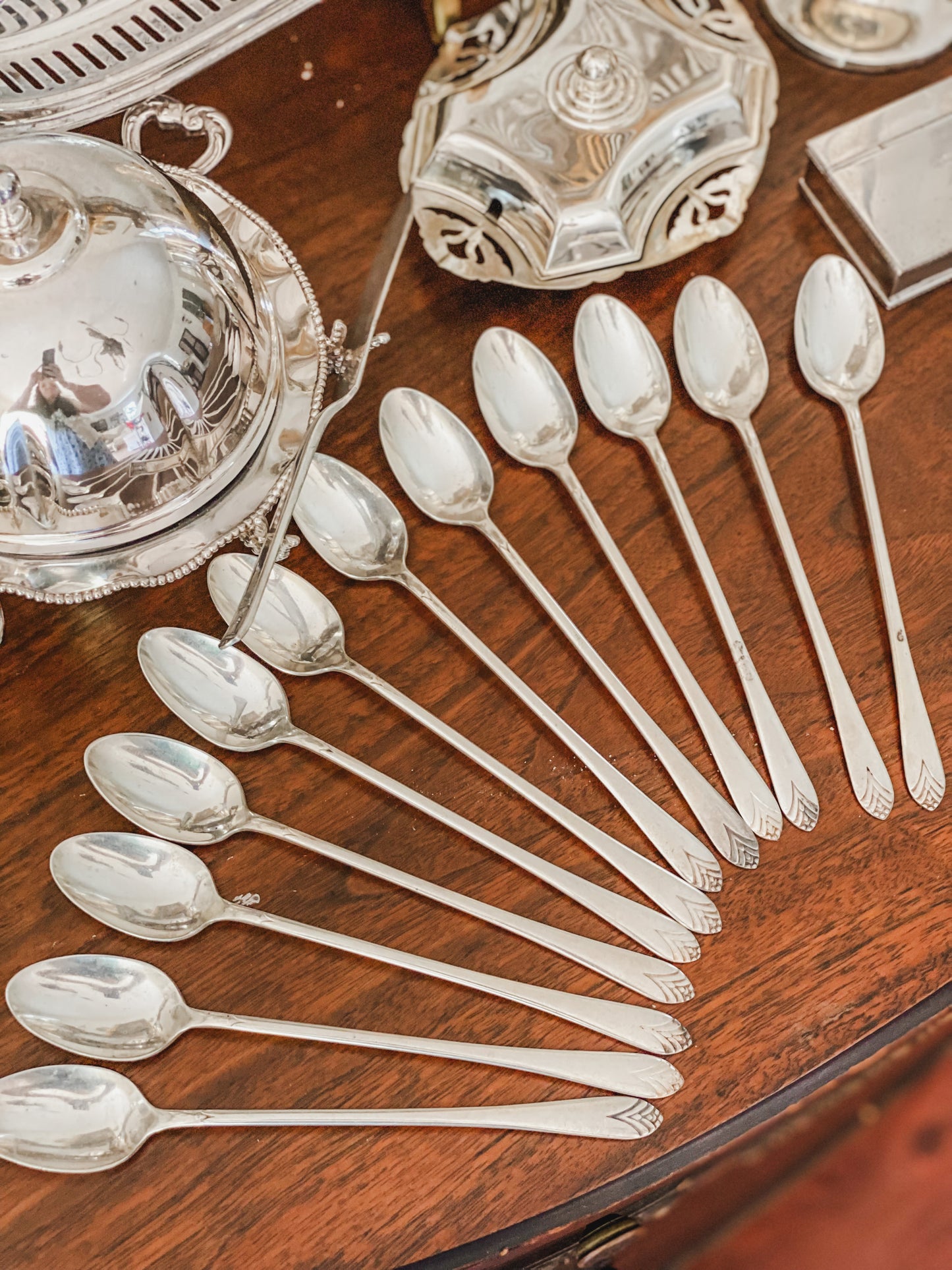 Set of 12 Iced Tea Spoons Made in 1934