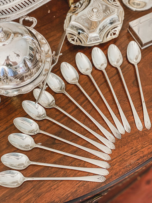 Set of 12 Iced Tea Spoons Made in 1934