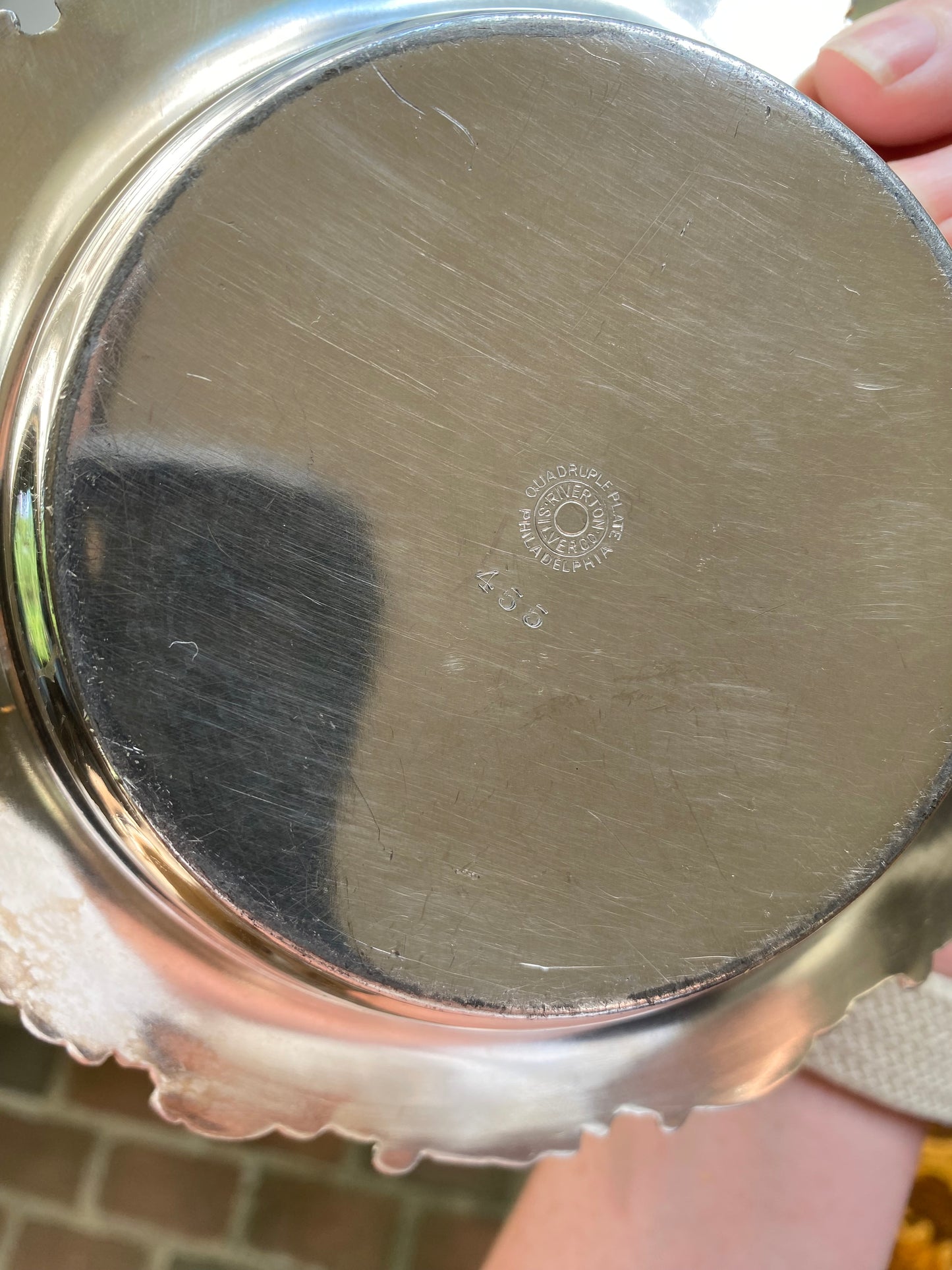 Rare Riverton Silver Co. Antique Butter Dish