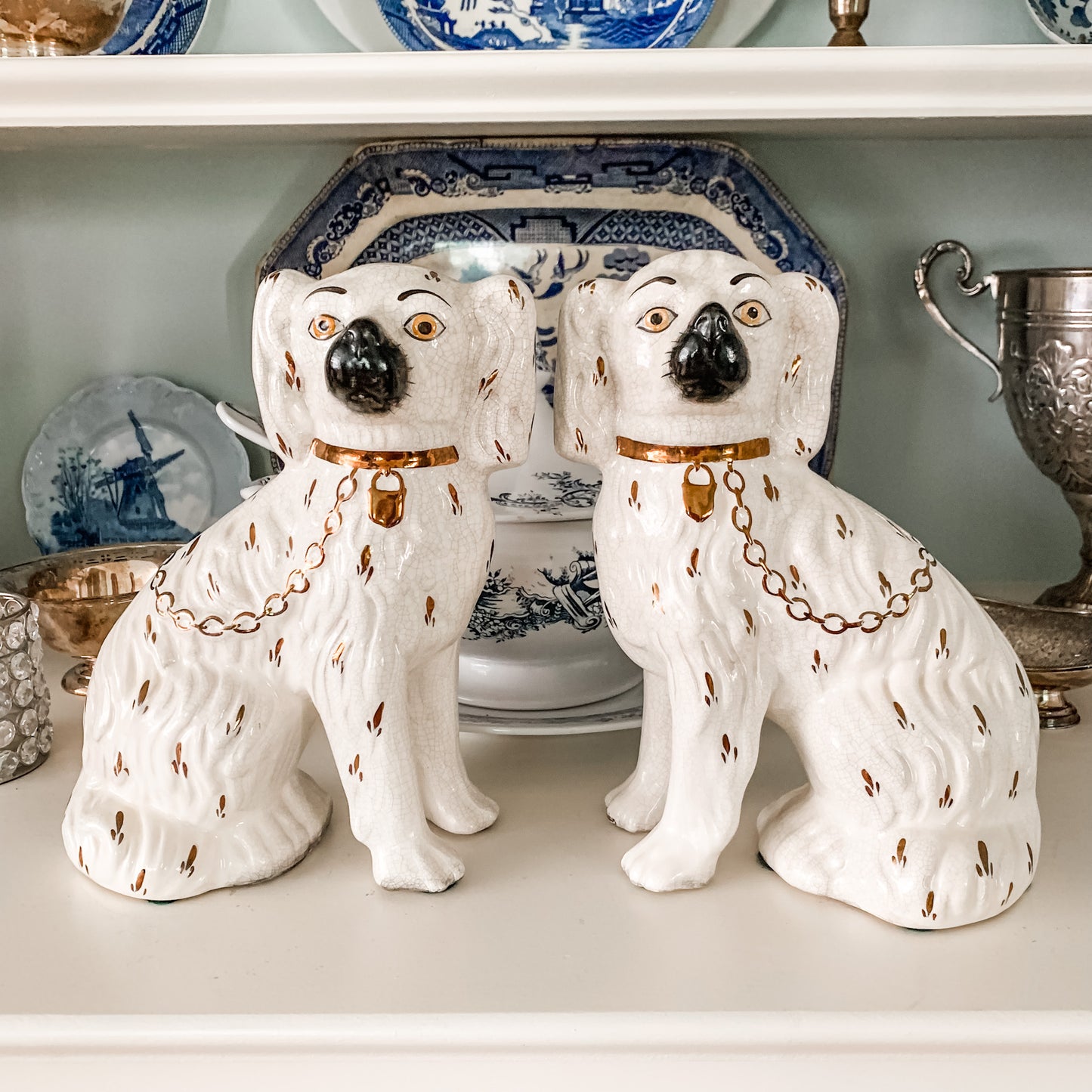 Fabulous Pair of Staffordshire Dogs