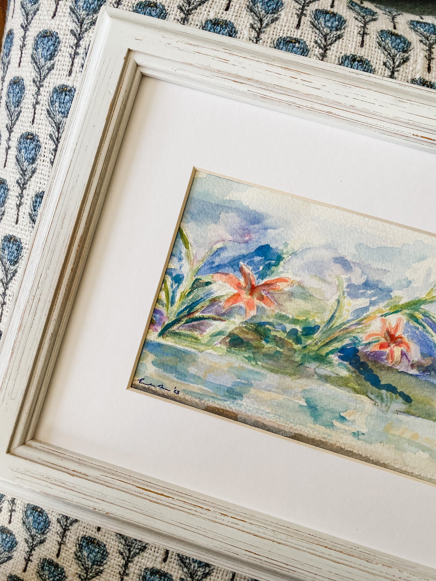 Original Tiger Lily Watercolor