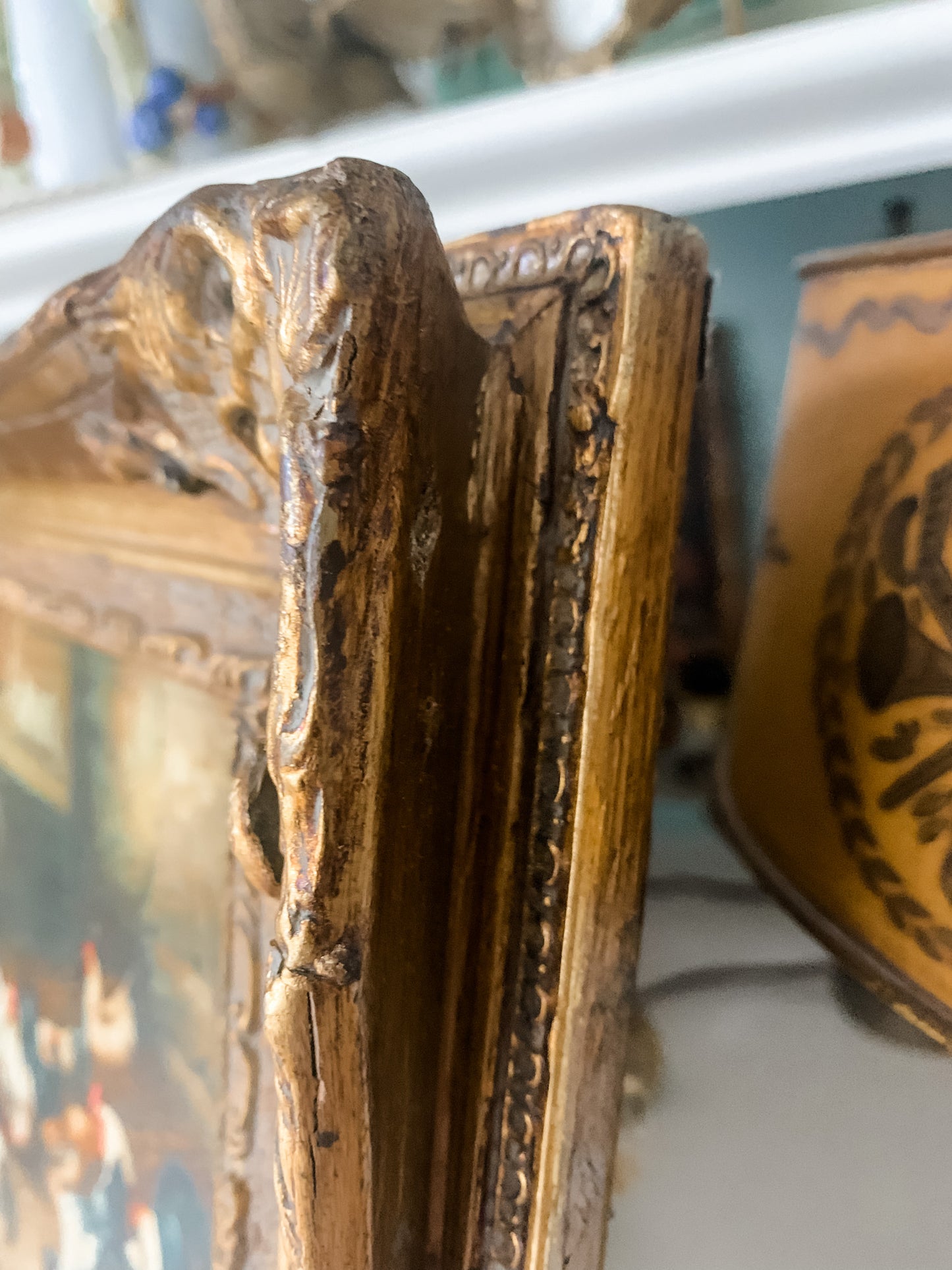 Fabulous Oil Painting of Barnyard Scene