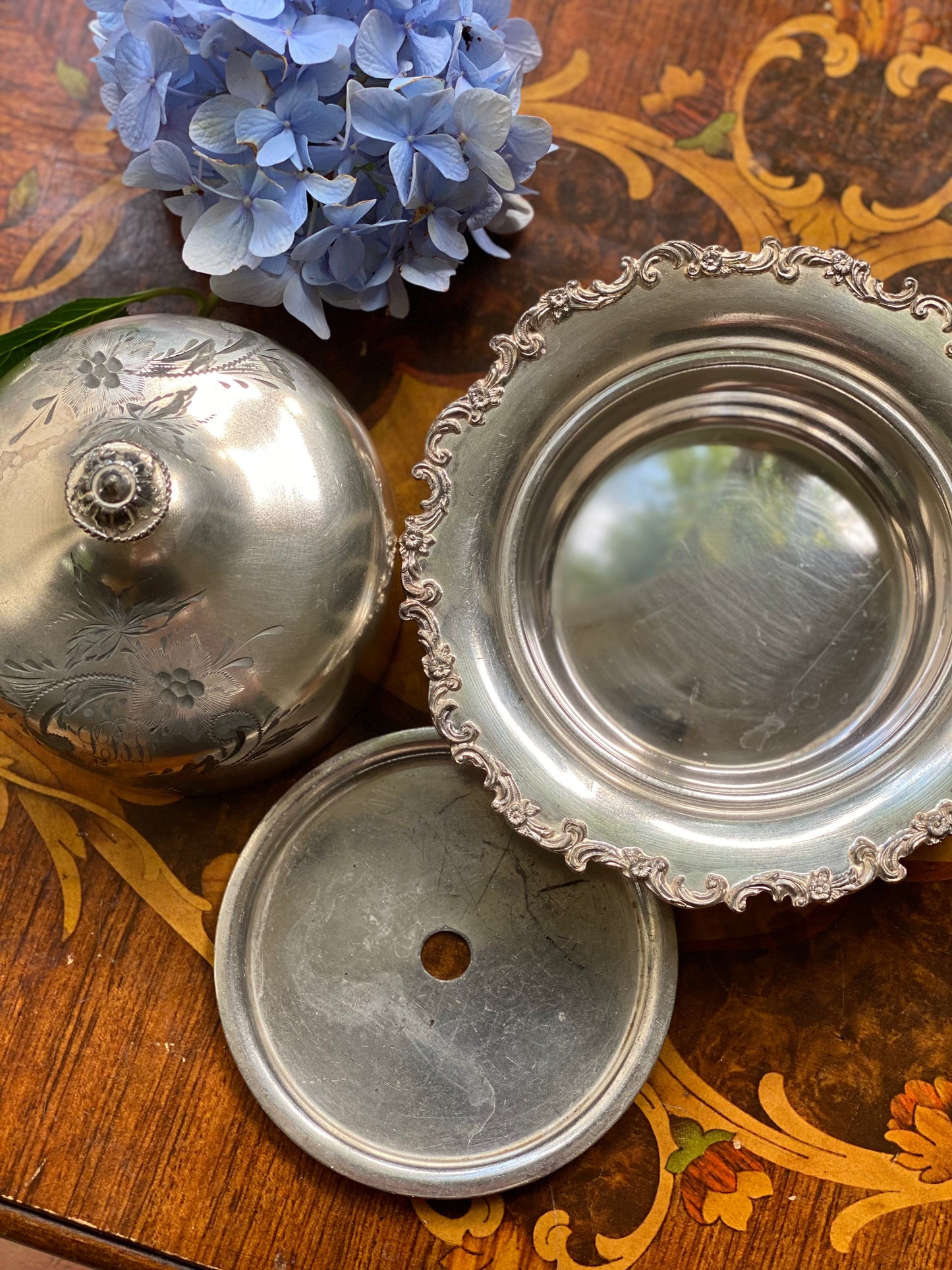 Rare Riverton Silver Co. Antique Butter Dish