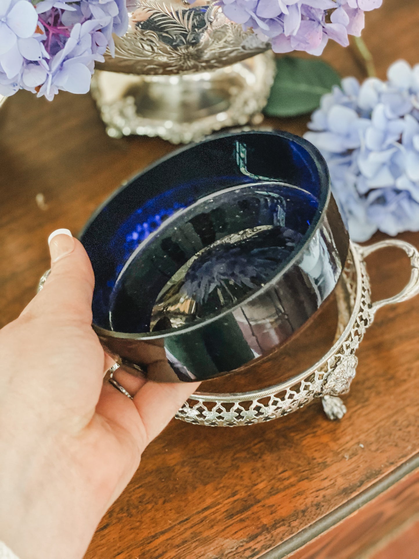 Exceptional Lion Head and Paw Footed Antique Server