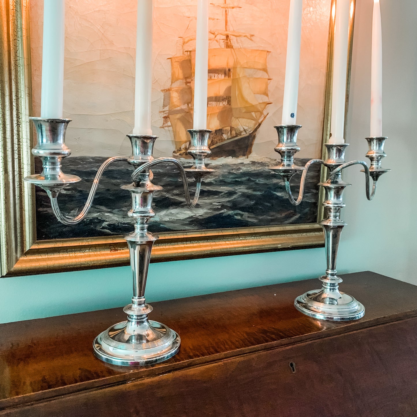 Antique English Candelabras by Barker Ellis!