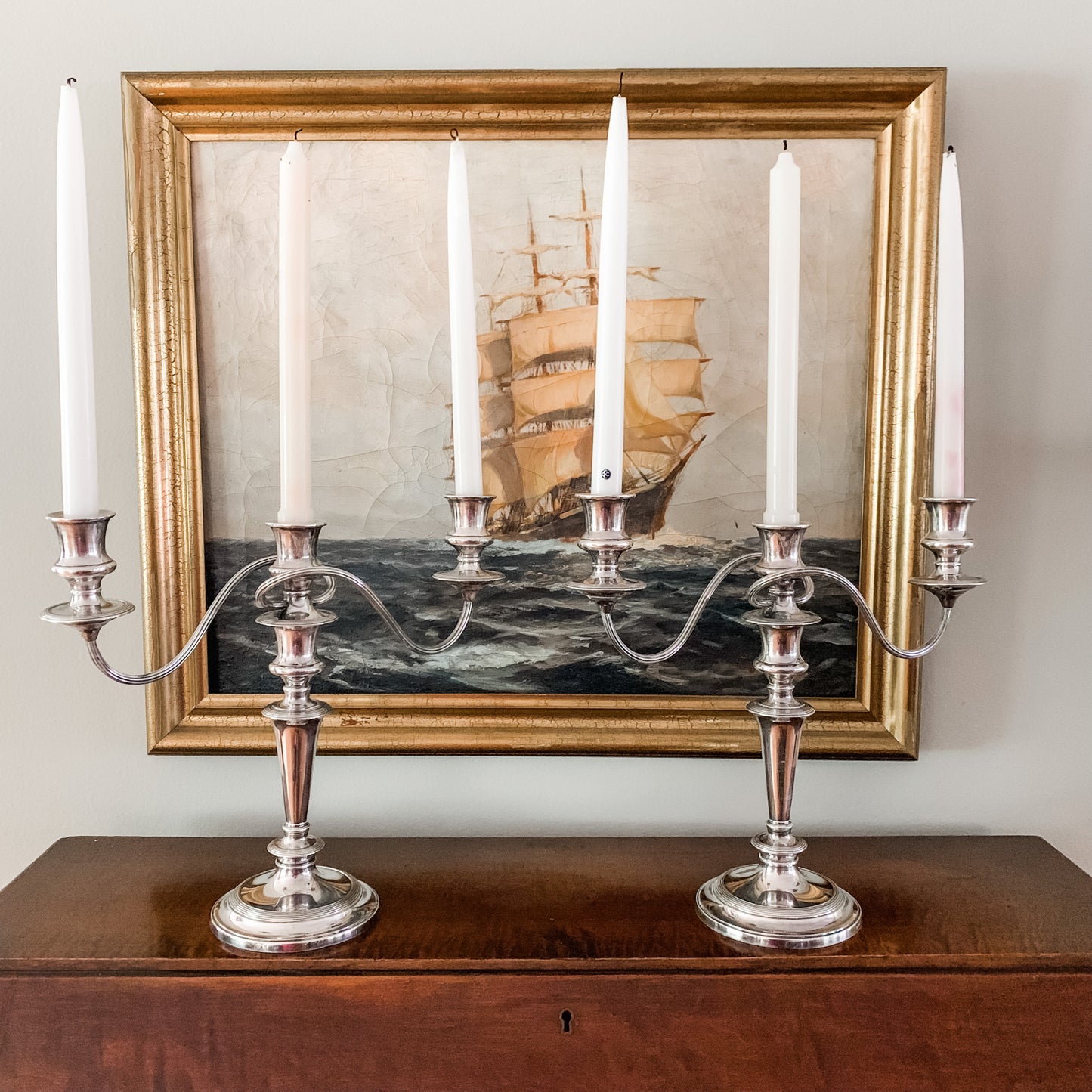 Antique English Candelabras by Barker Ellis!