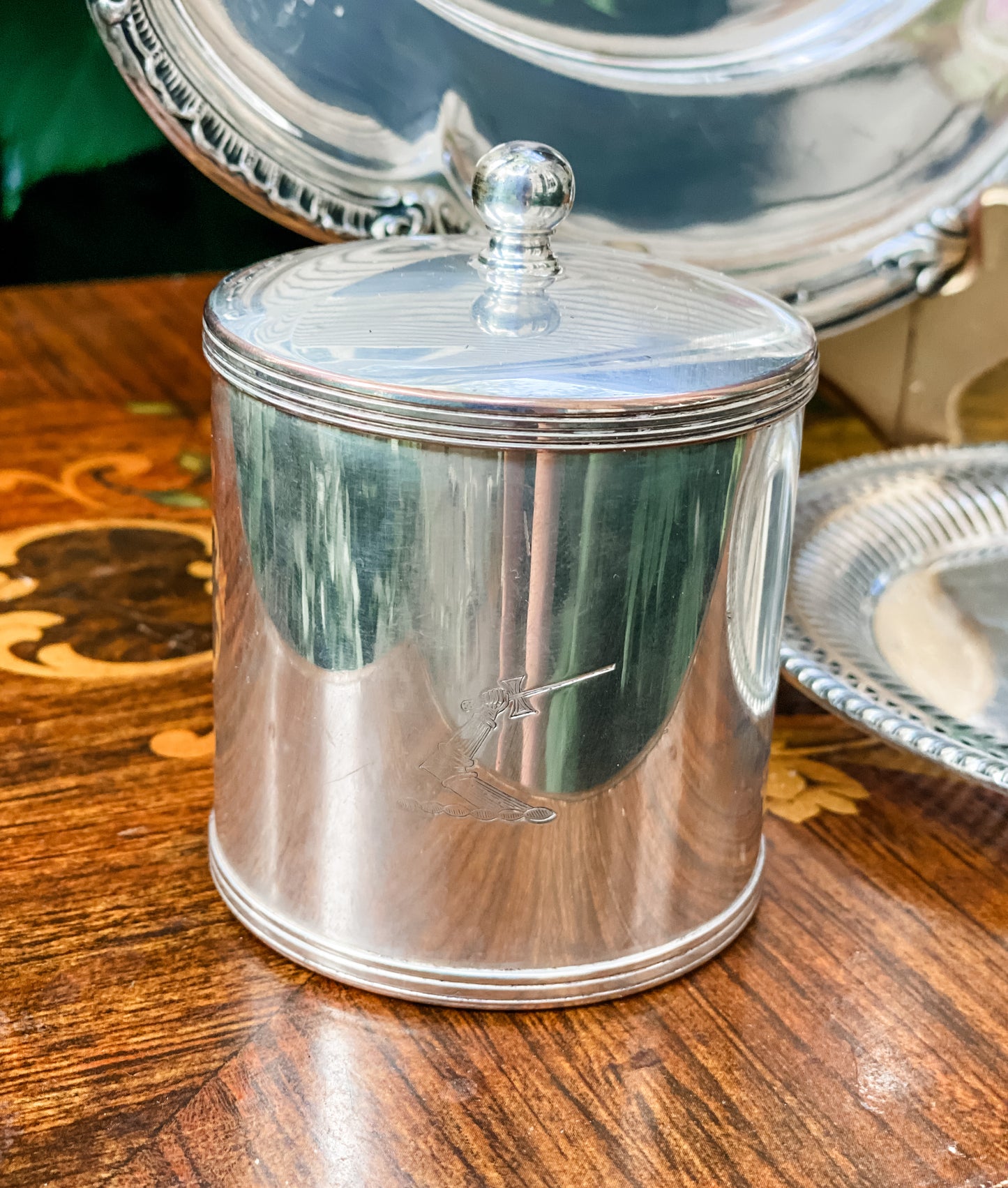 Darling Antique English Tea Canister
