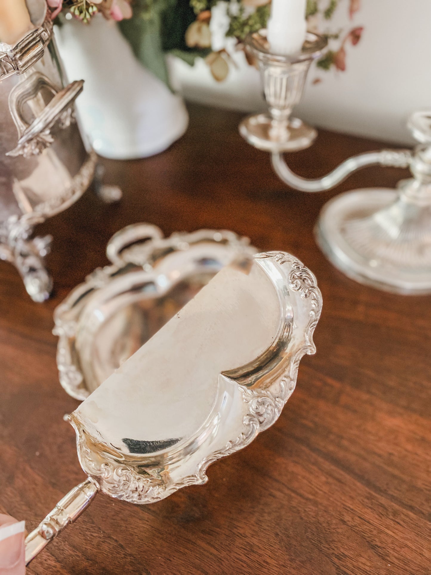 Quadroupleplate Antique Crumb Catcher