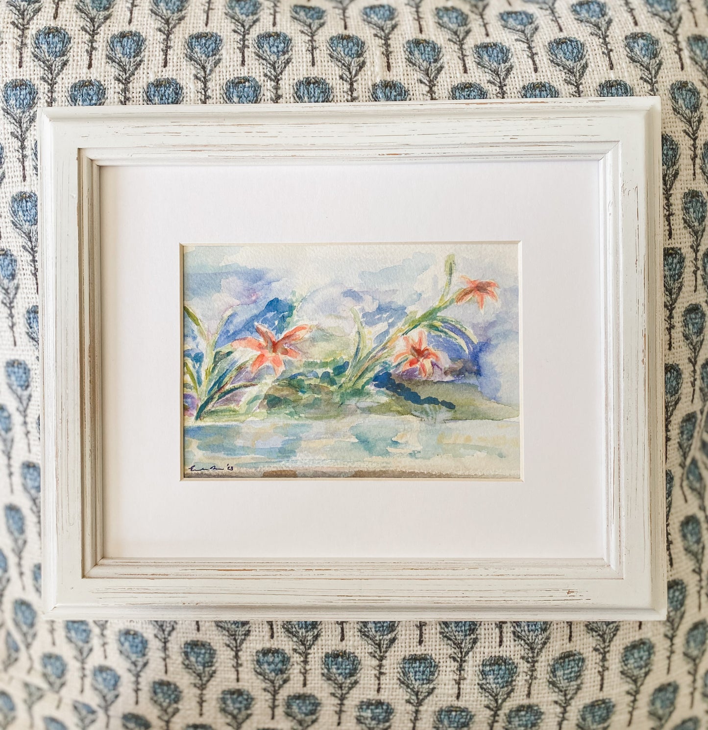 Original Tiger Lily Watercolor