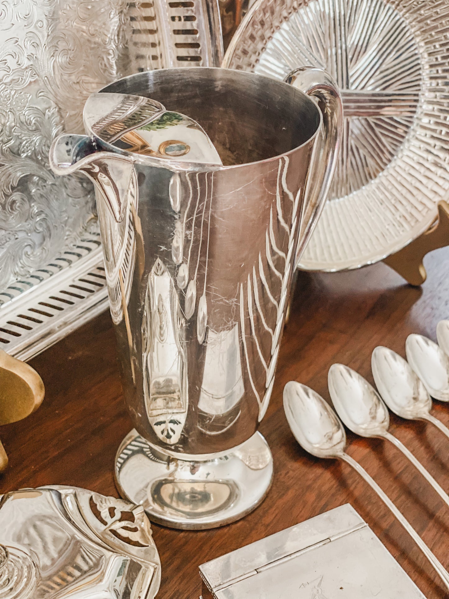 Wonderful Antique Cocktail Pitcher