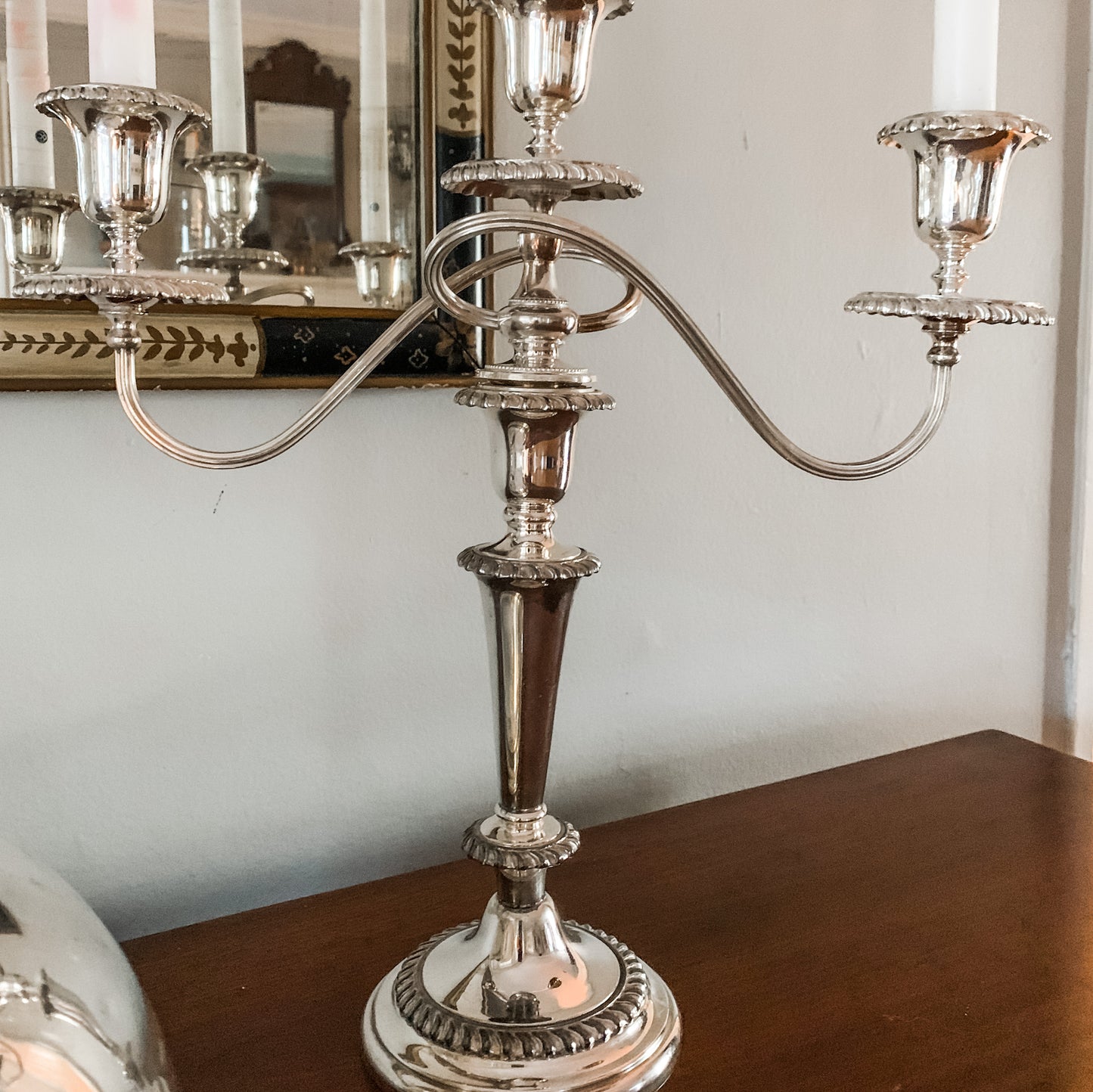 Stunning Antique Silver Candelabras!