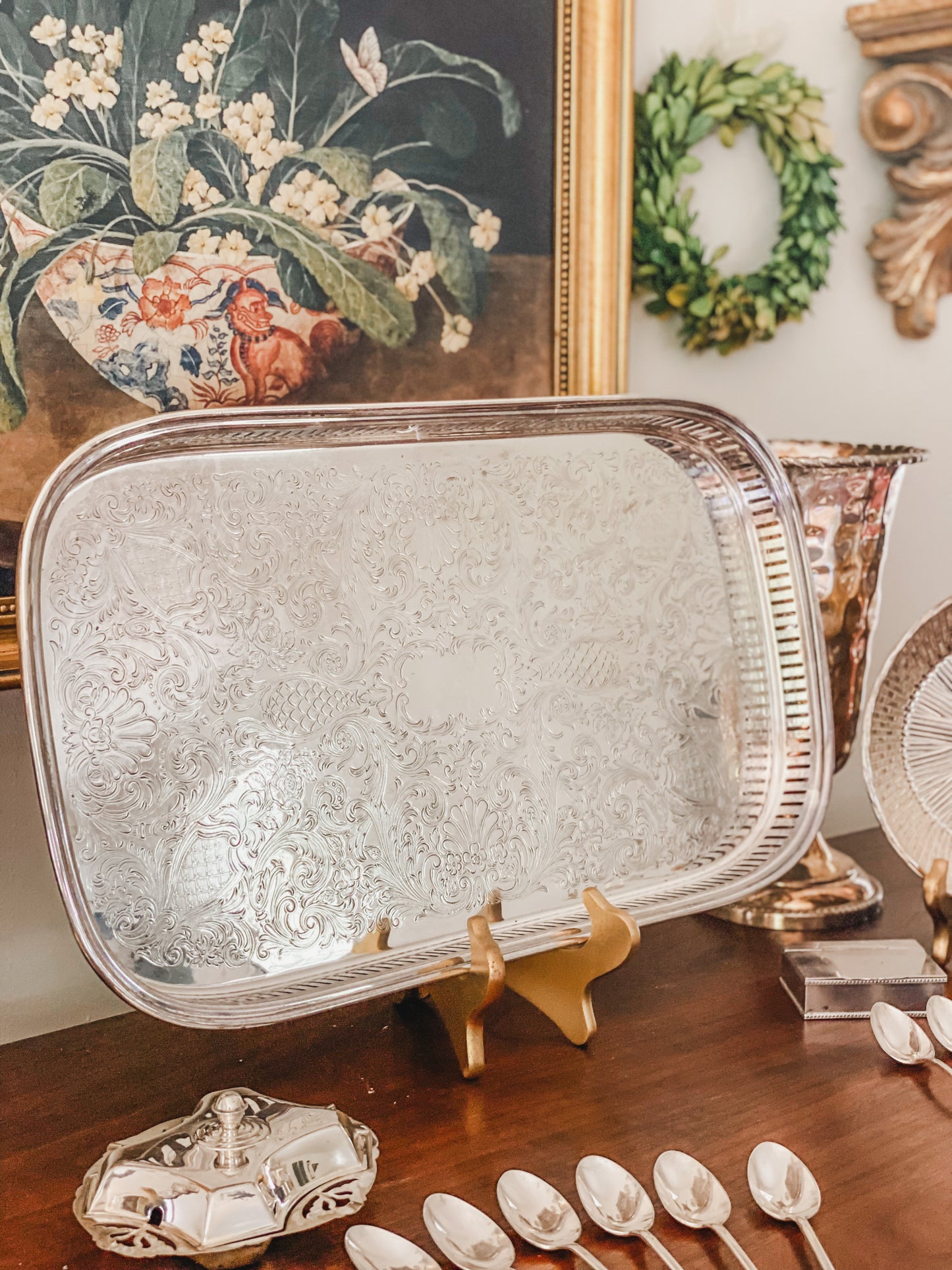 Large Reticulated Gallery Tray