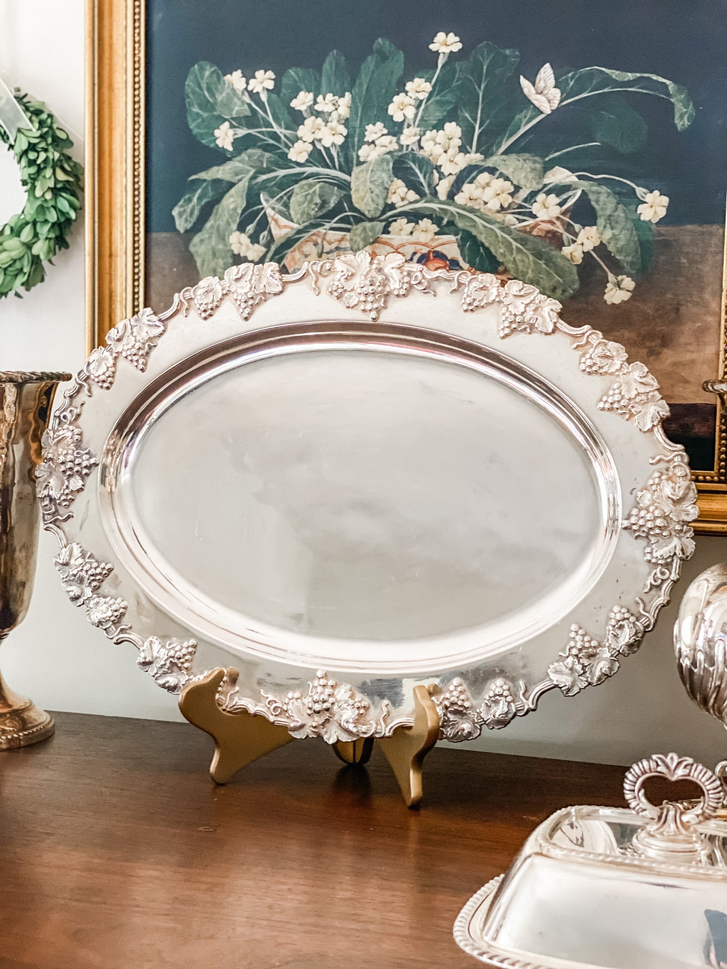 Excellent Antique Barbour Silver Co Tray