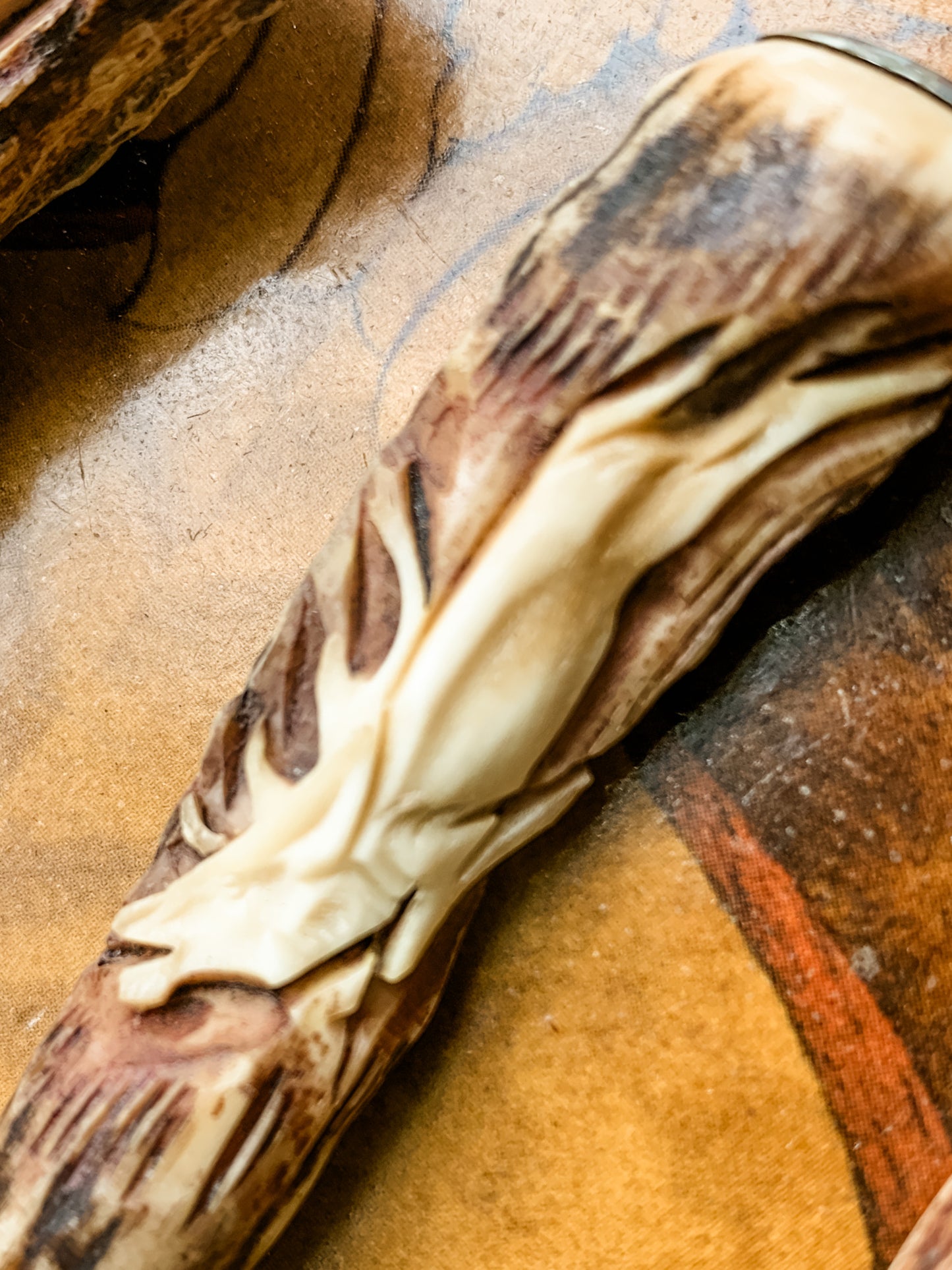 Vintage German Stag Horn Handled Cutlery