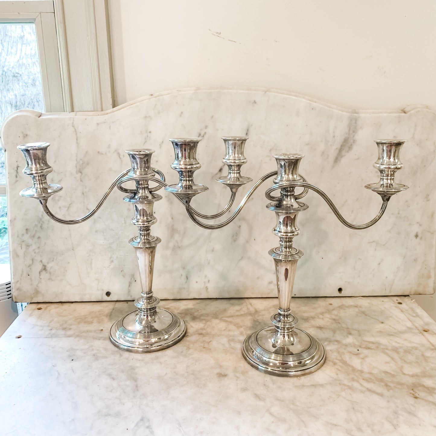 Antique English Candelabras by Barker Ellis!