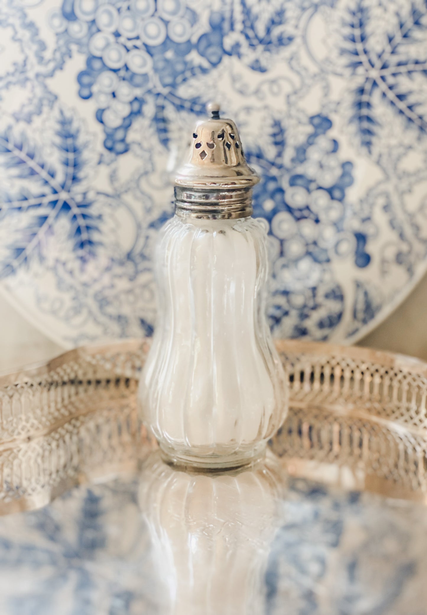 Antique English Talcum dispenser