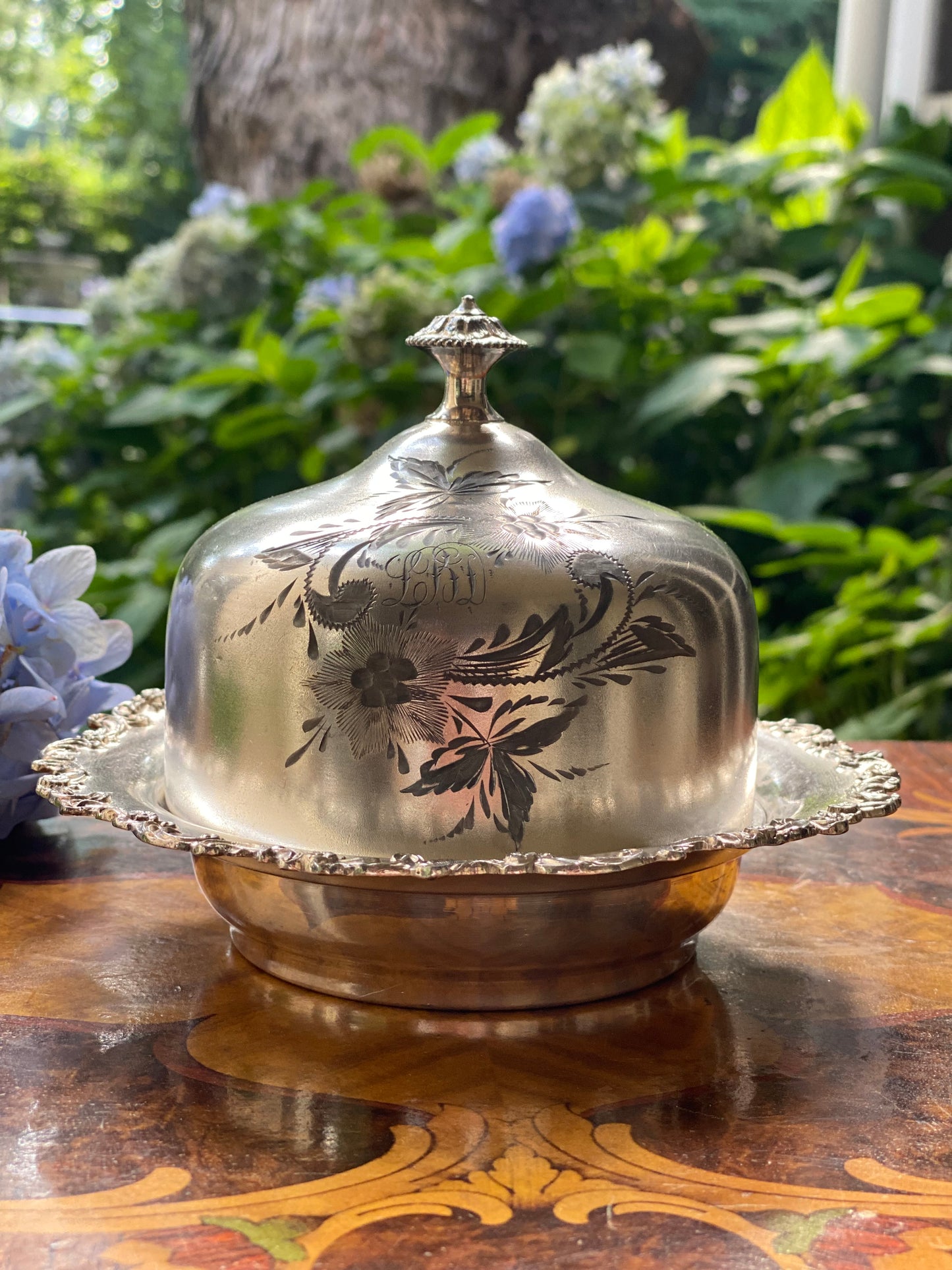 Rare Riverton Silver Co. Antique Butter Dish