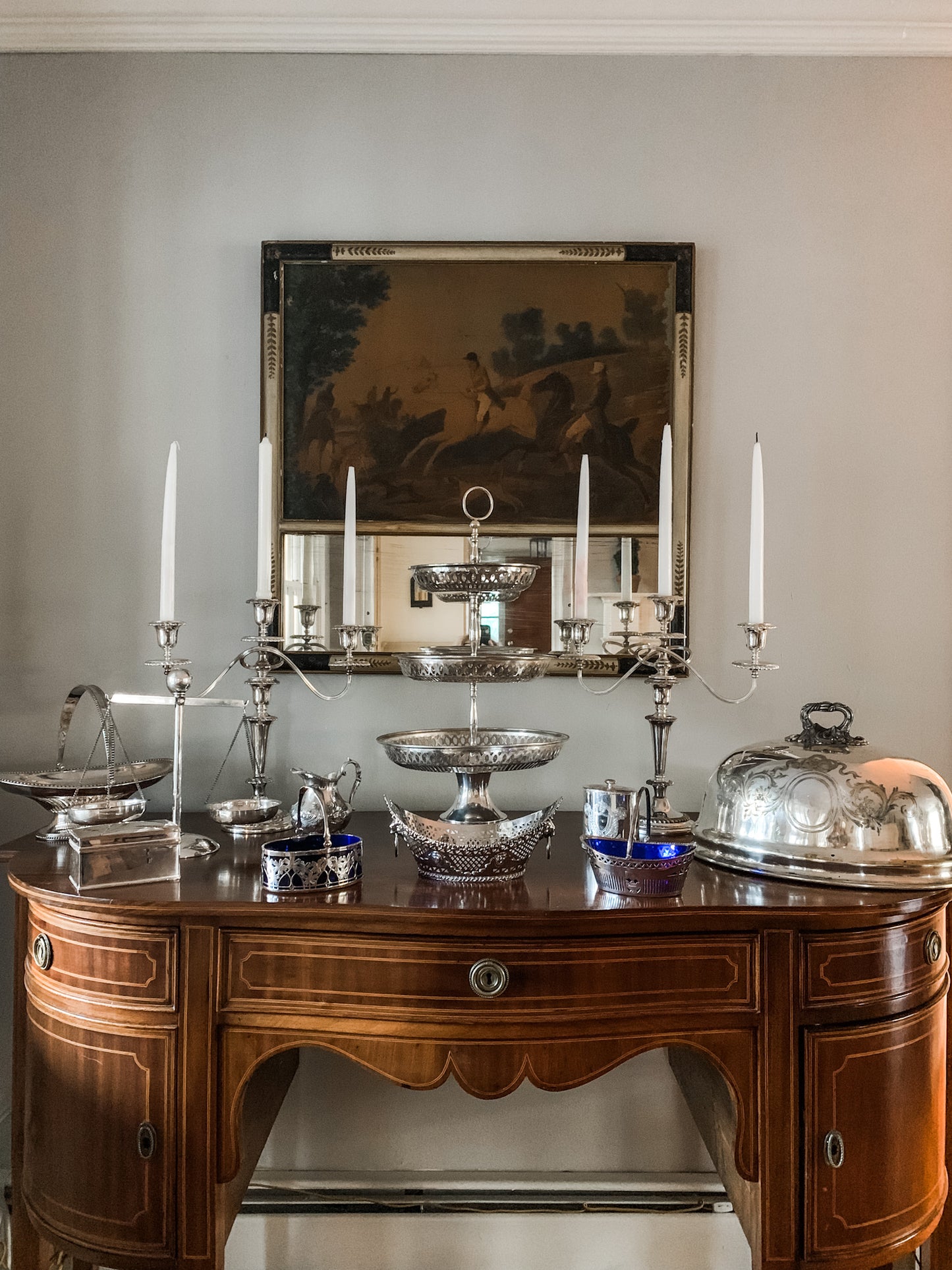 Stunning Antique Silver Candelabras!