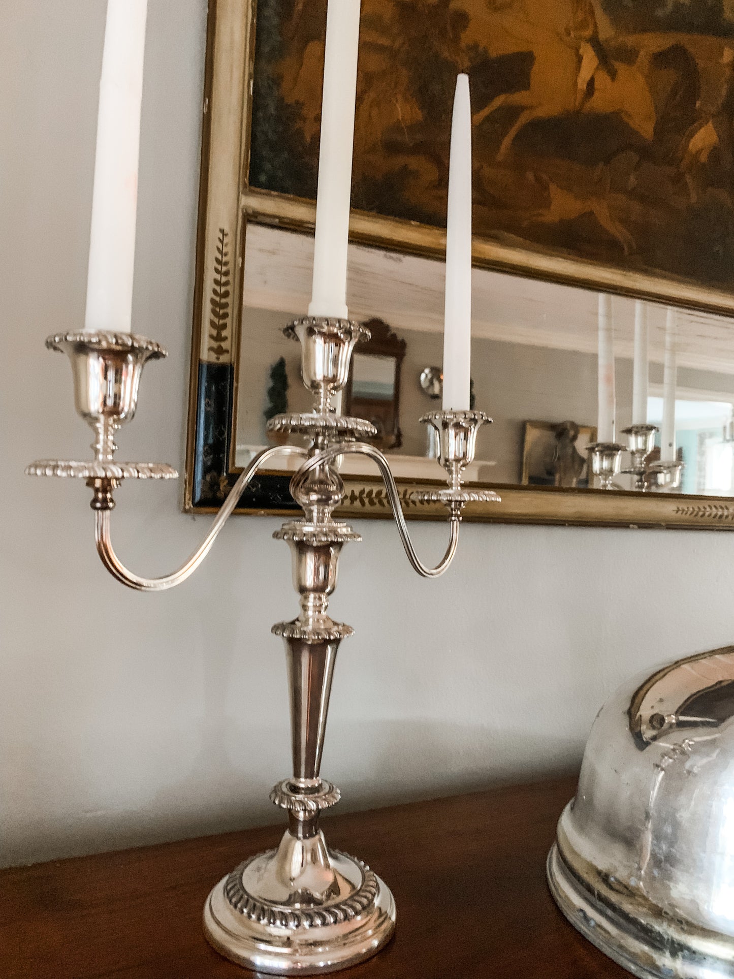 Stunning Antique Silver Candelabras!