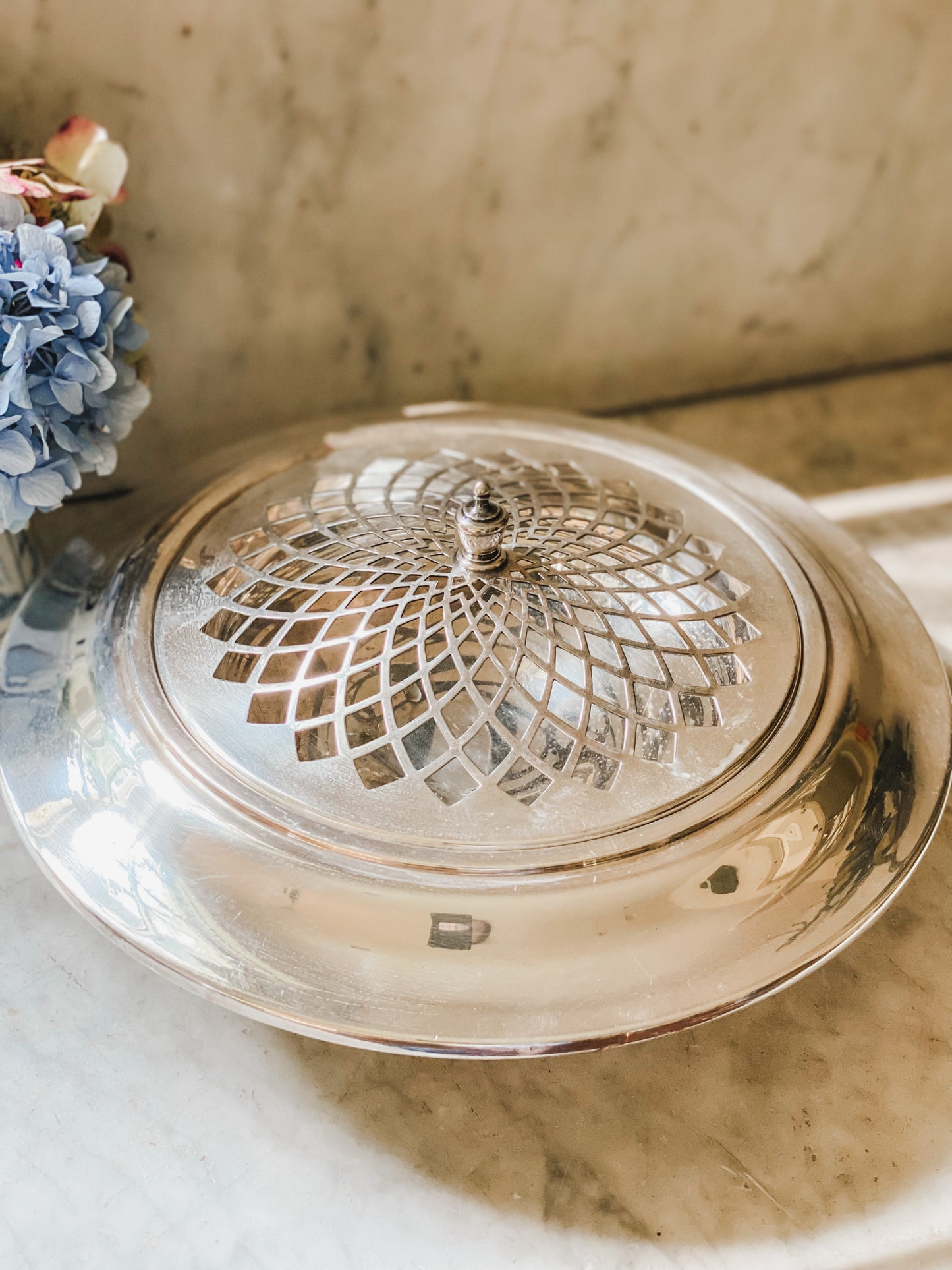 Vintage Pedestal Flower Frog