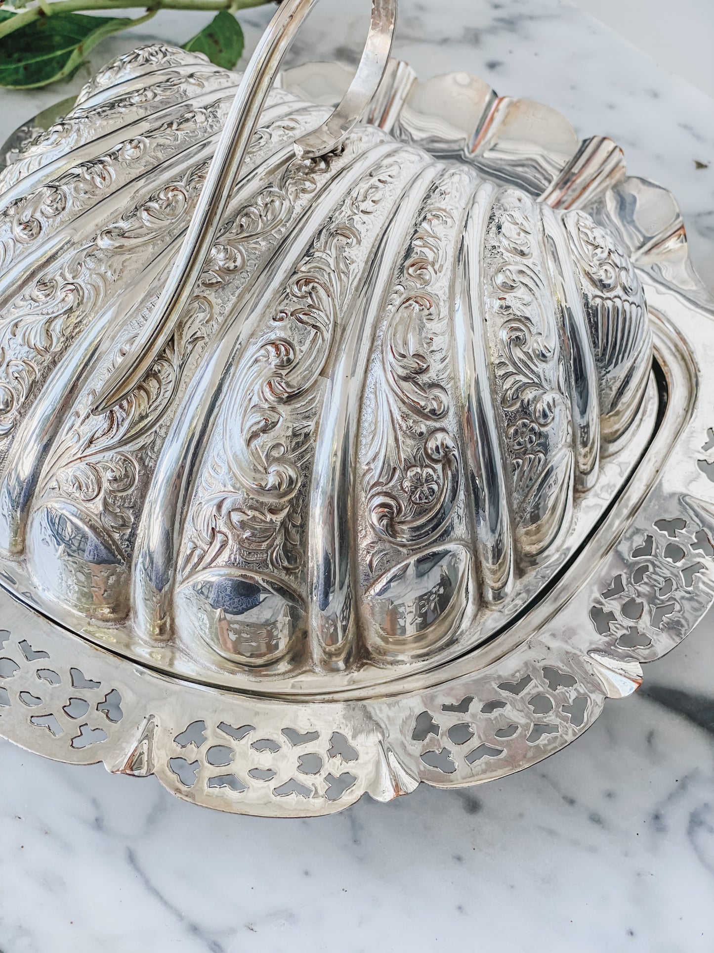 1890s Shell Shaped Silver Cheese Dish