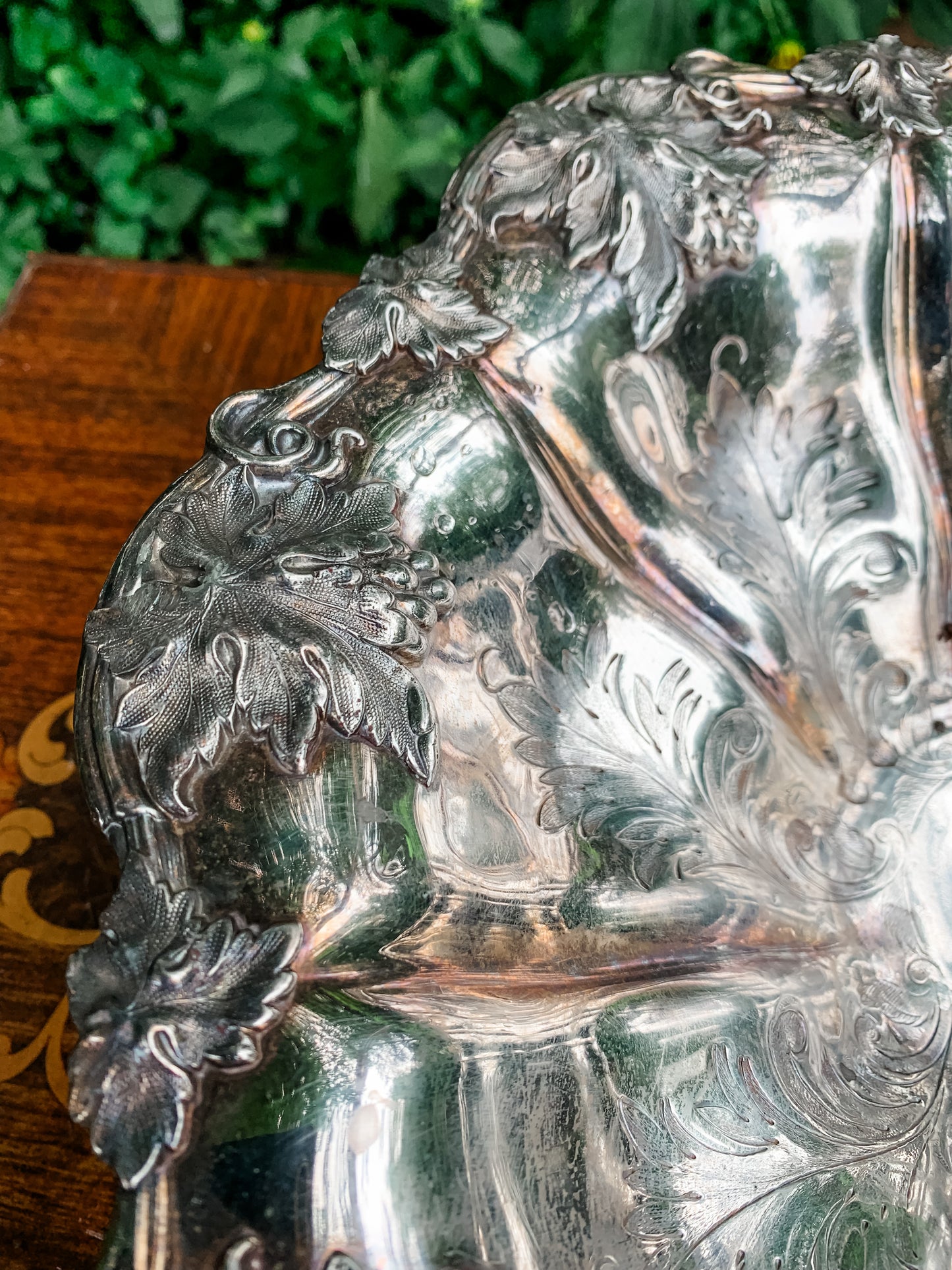 Amazing Antique Silver Basket