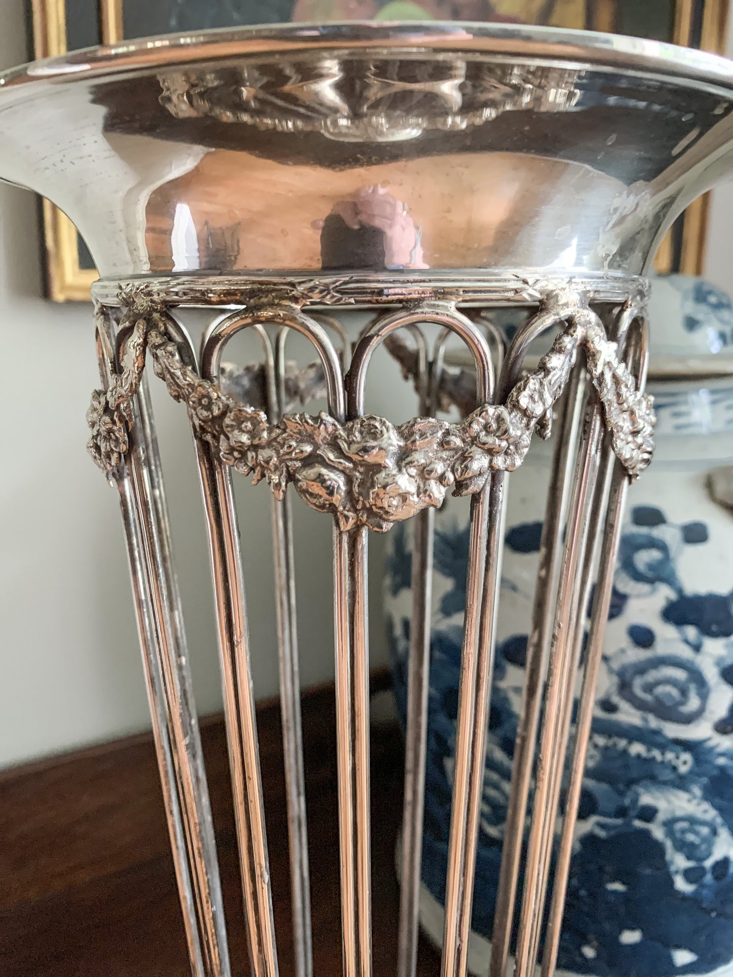 Awesome Find! Antique Trumpet Vase Holder