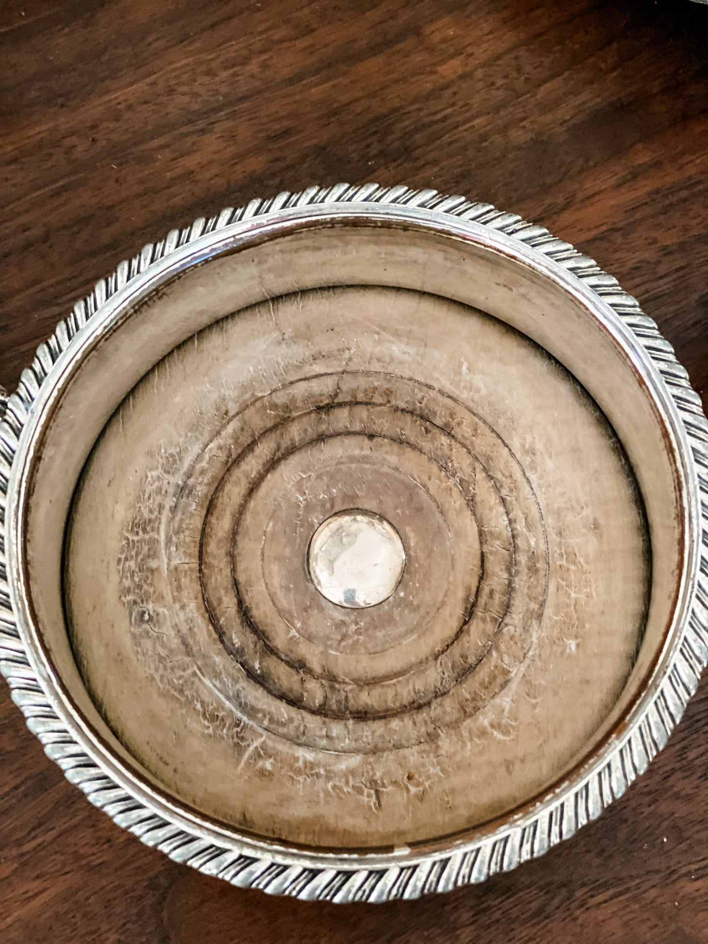 Wonderful Antique Bottle Holder "Old Sheffield Plate"