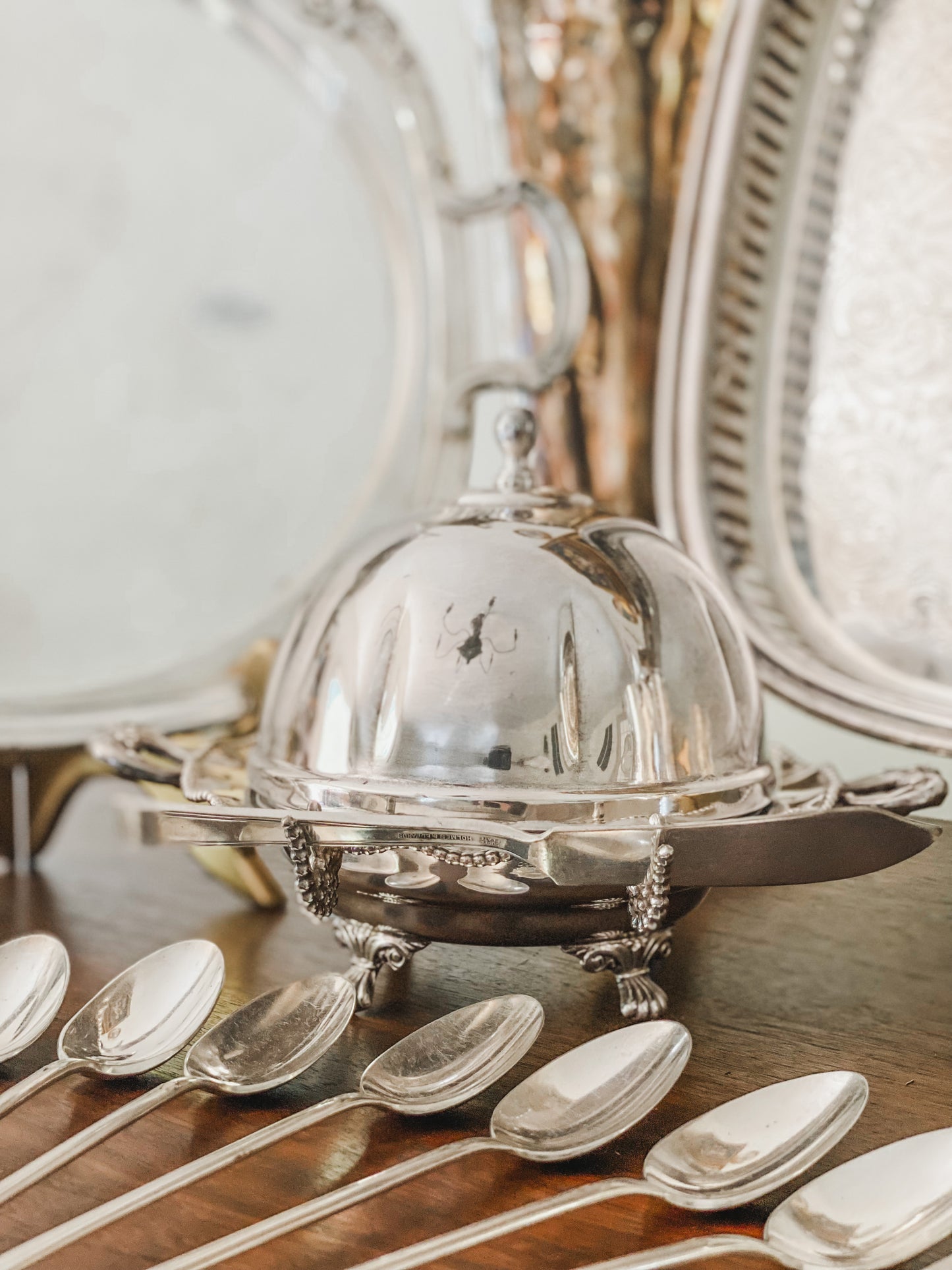 Manhattan Quadroupleplate Butter Dish 1877