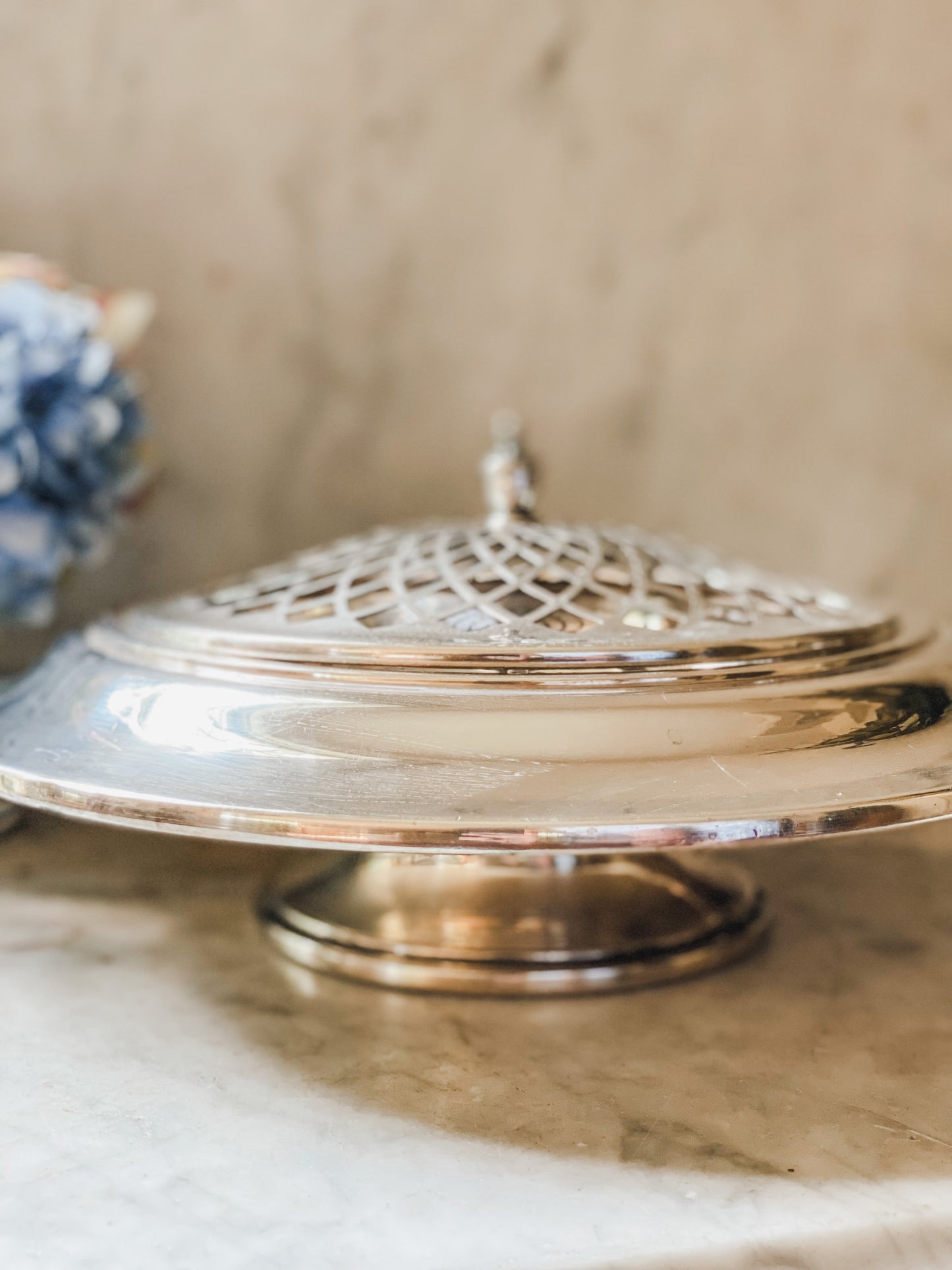 Vintage Pedestal Flower Frog