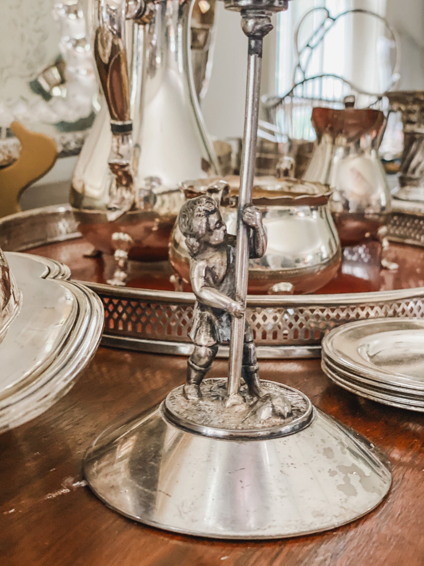 Antique Meriden Pedestal