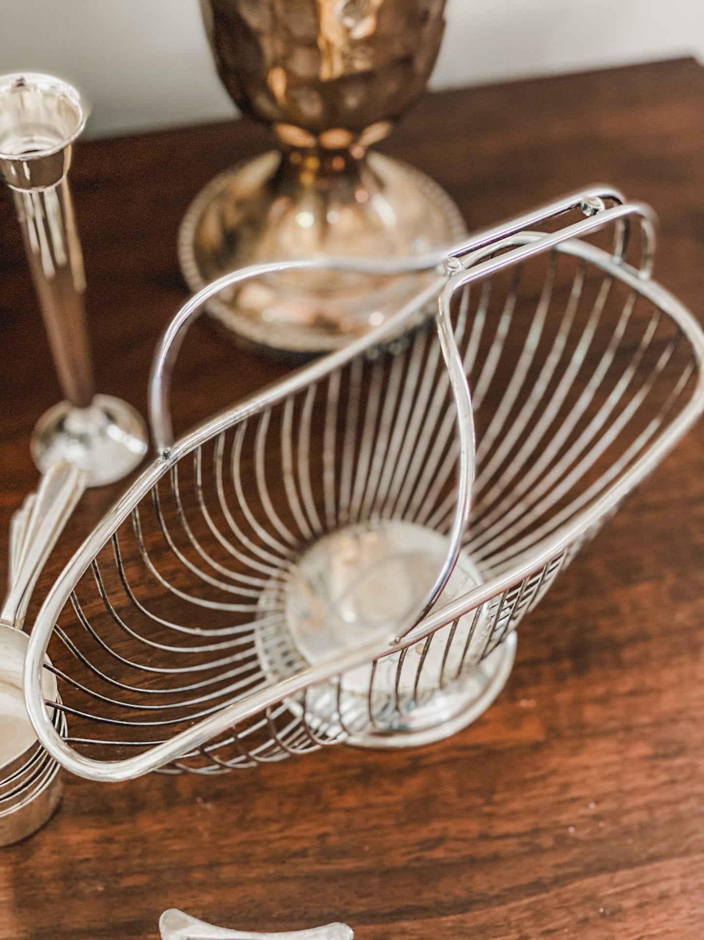 Vintage Wine Basket by a Rare Brand