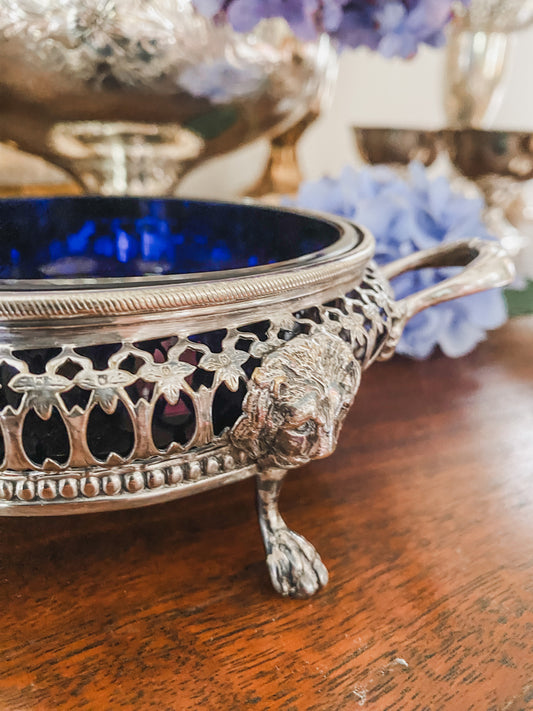 Exceptional Lion Head and Paw Footed Antique Server