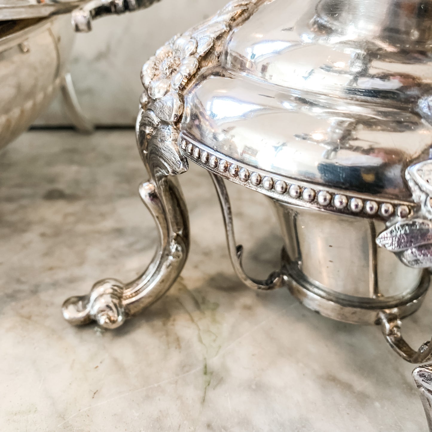 Stunning Antique Silver Beverage Dispenser