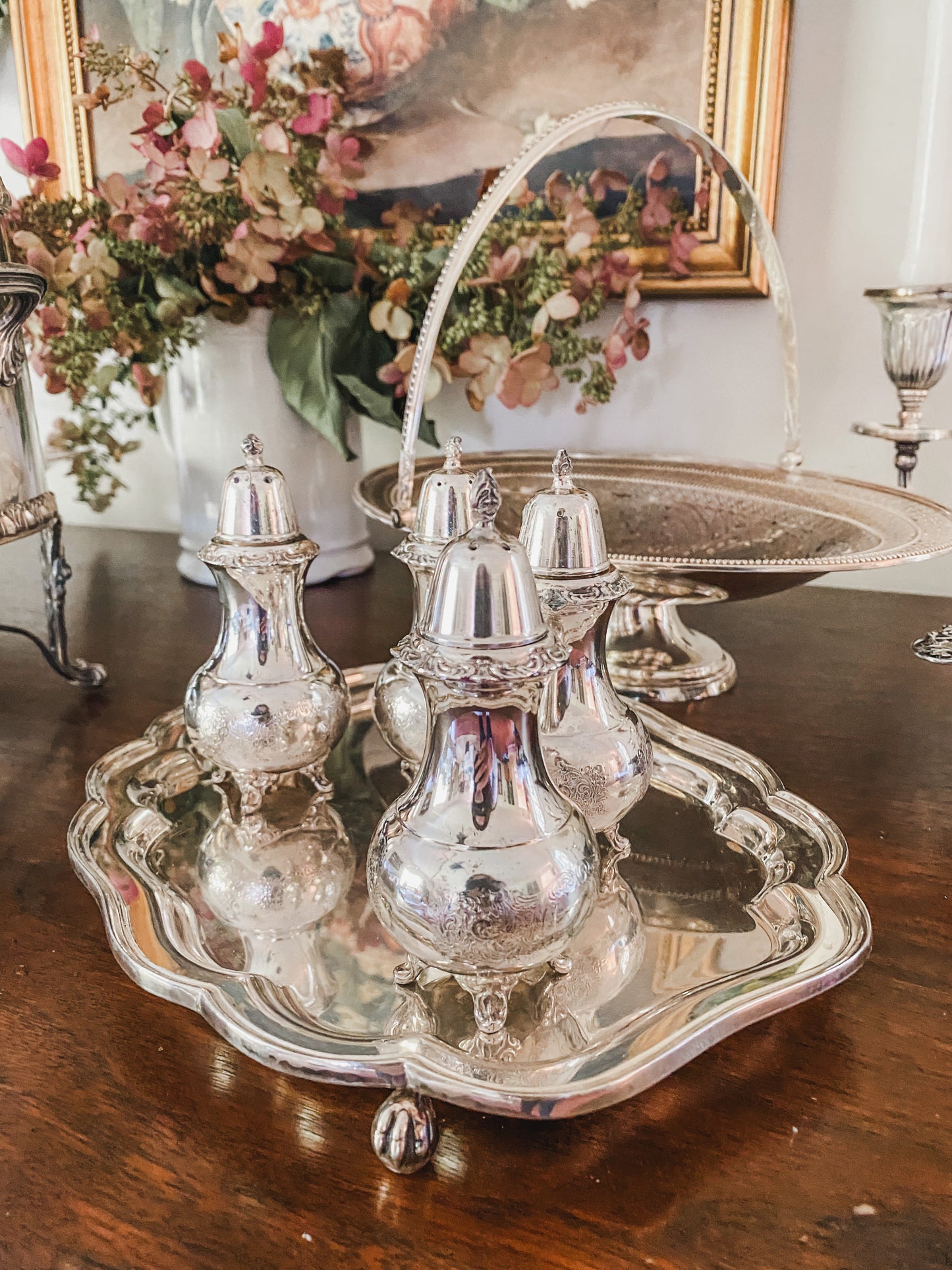 Wonderful Antique Tray on Ball and Claw Feet