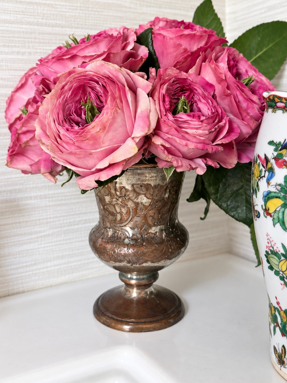 Antique "Old Sheffield Plate" Vase