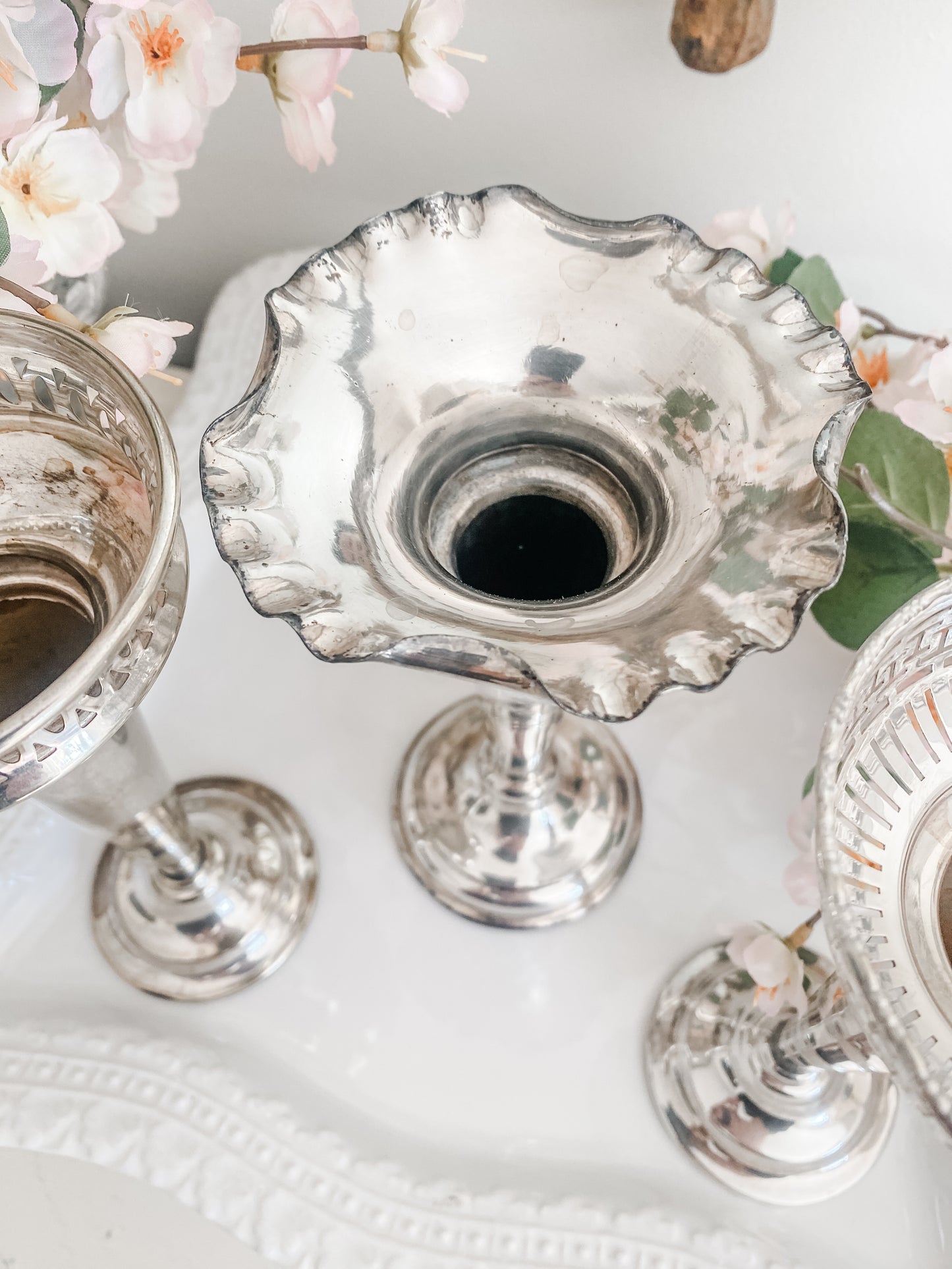 Grouping of 3 Antique Vases