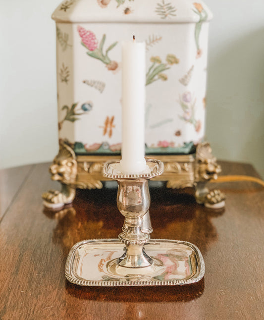 Late 1700's - Early 1800's Old Sheffield Plate Chamberstick Set