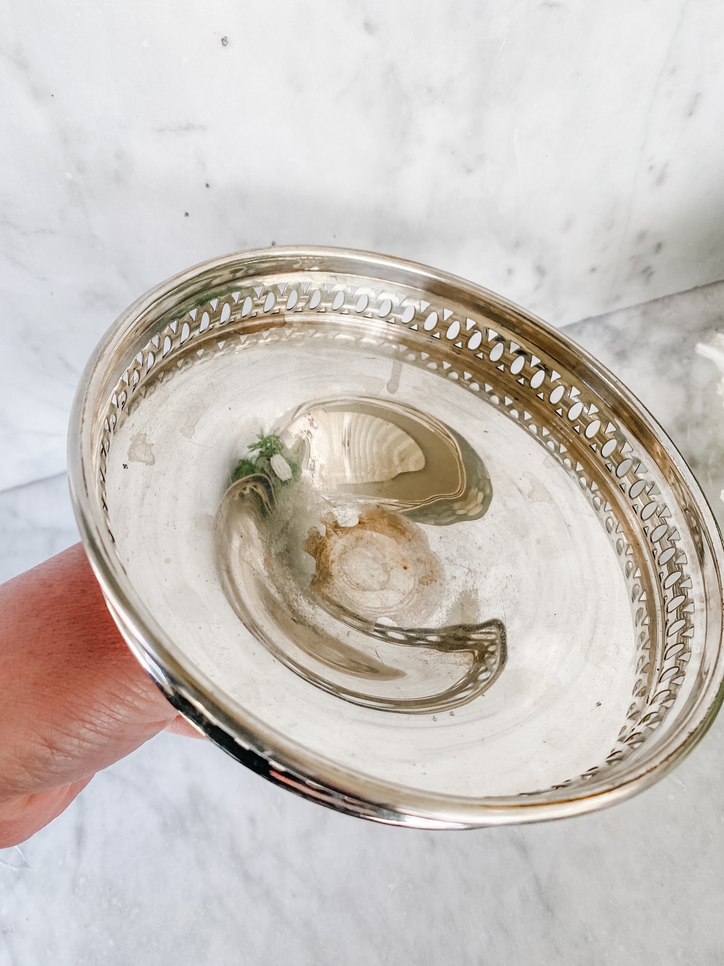 Antique Pierced Compote