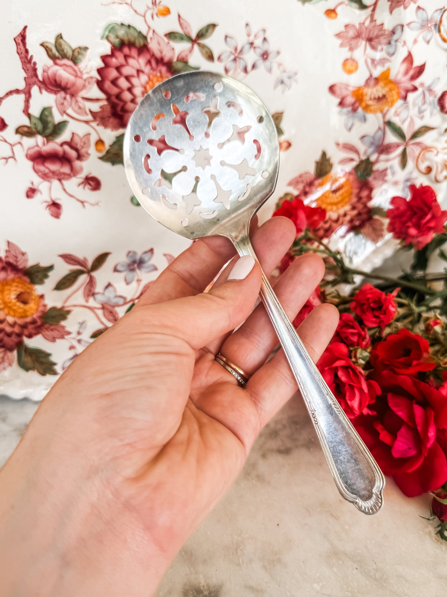 Antique Tomato Server