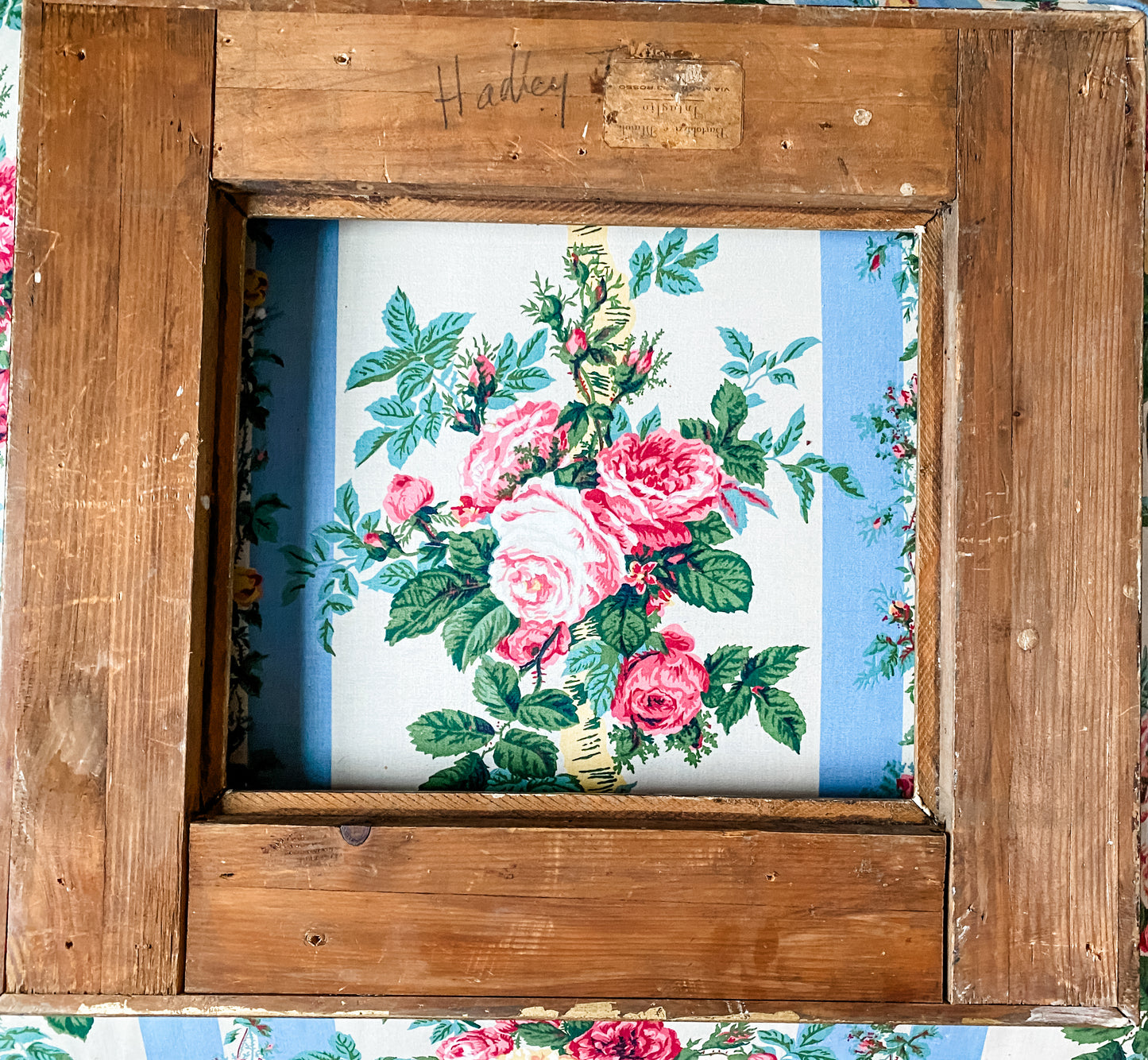 Antique Florentine Bartolozzi e Maioli, Firenze Hand-Carved Gilt Frame