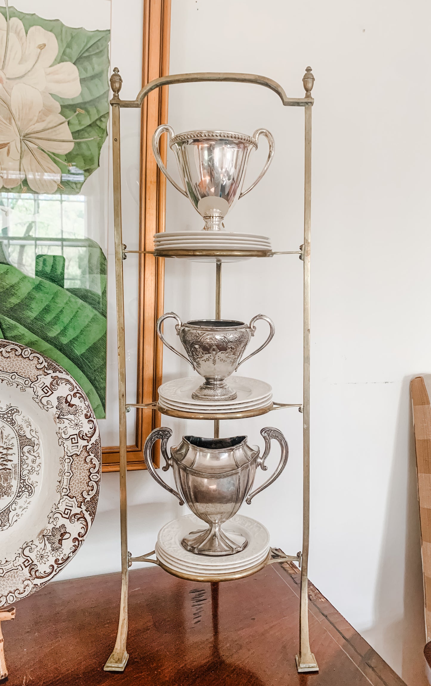 Antique Trophy Sugar Bowl Vase