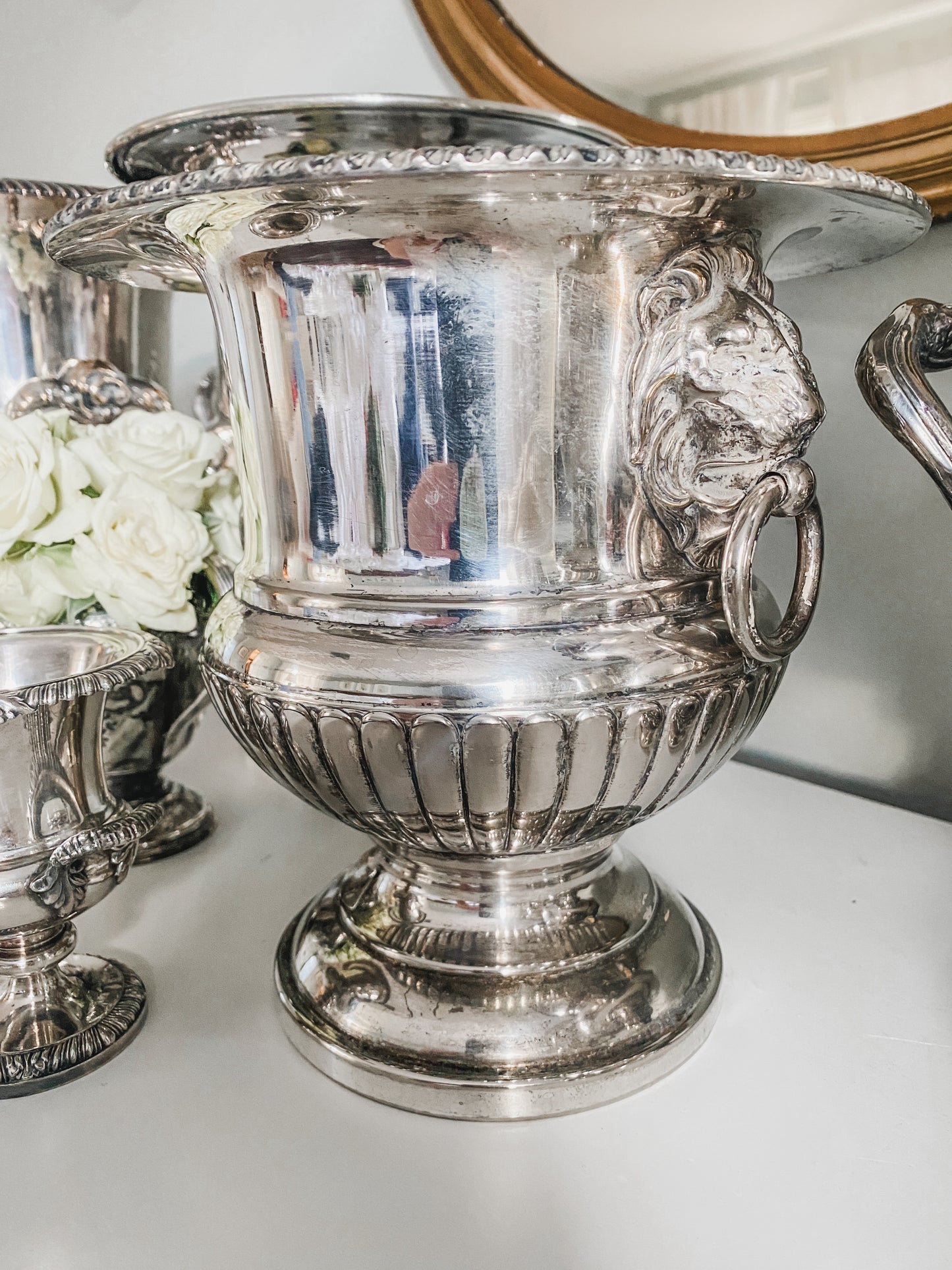 Petite Antique English Sheffield Plate Champagne Bucket (c. 1890–1915)