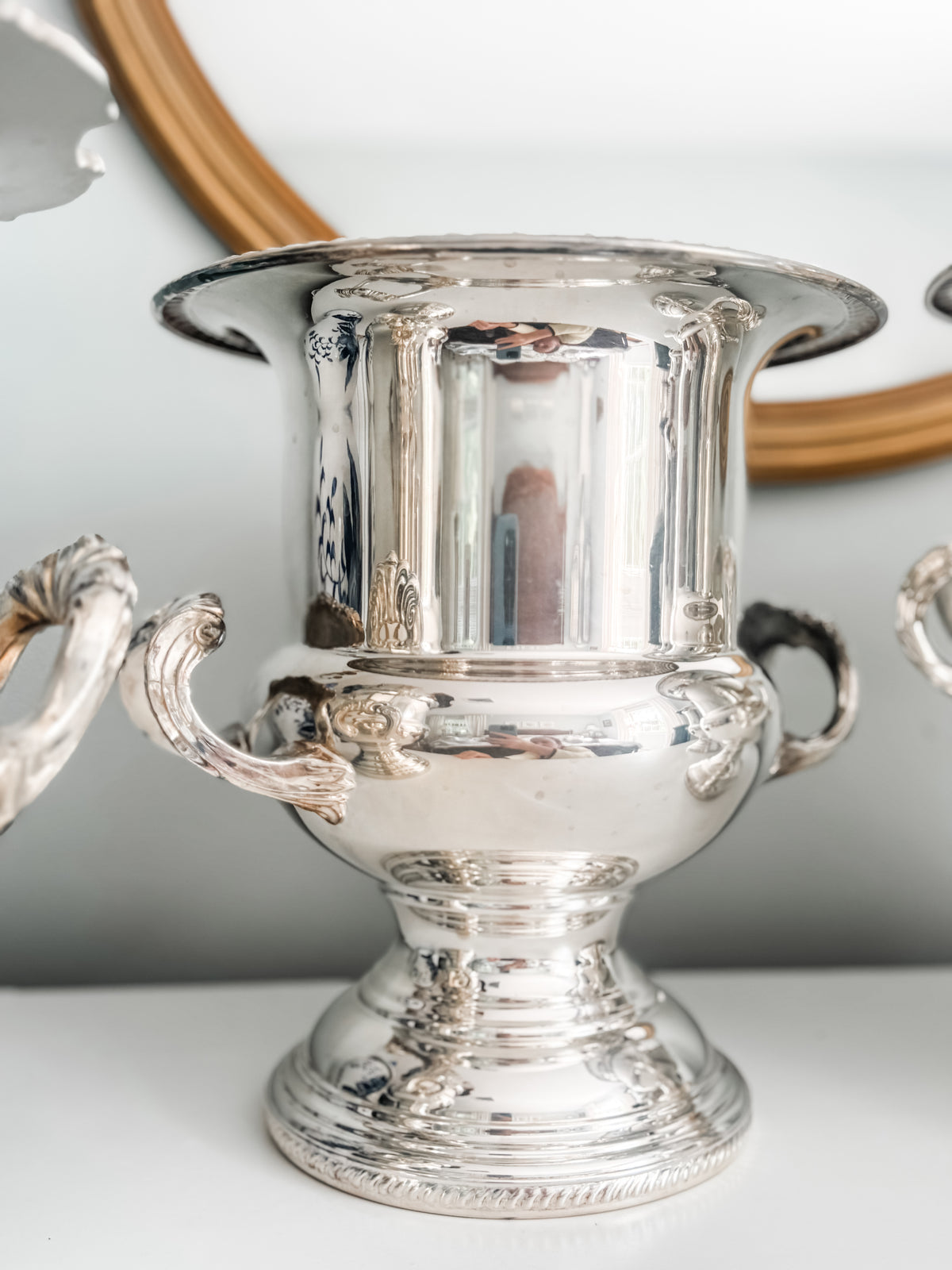Vintage Rope-Edged Champagne Bucket