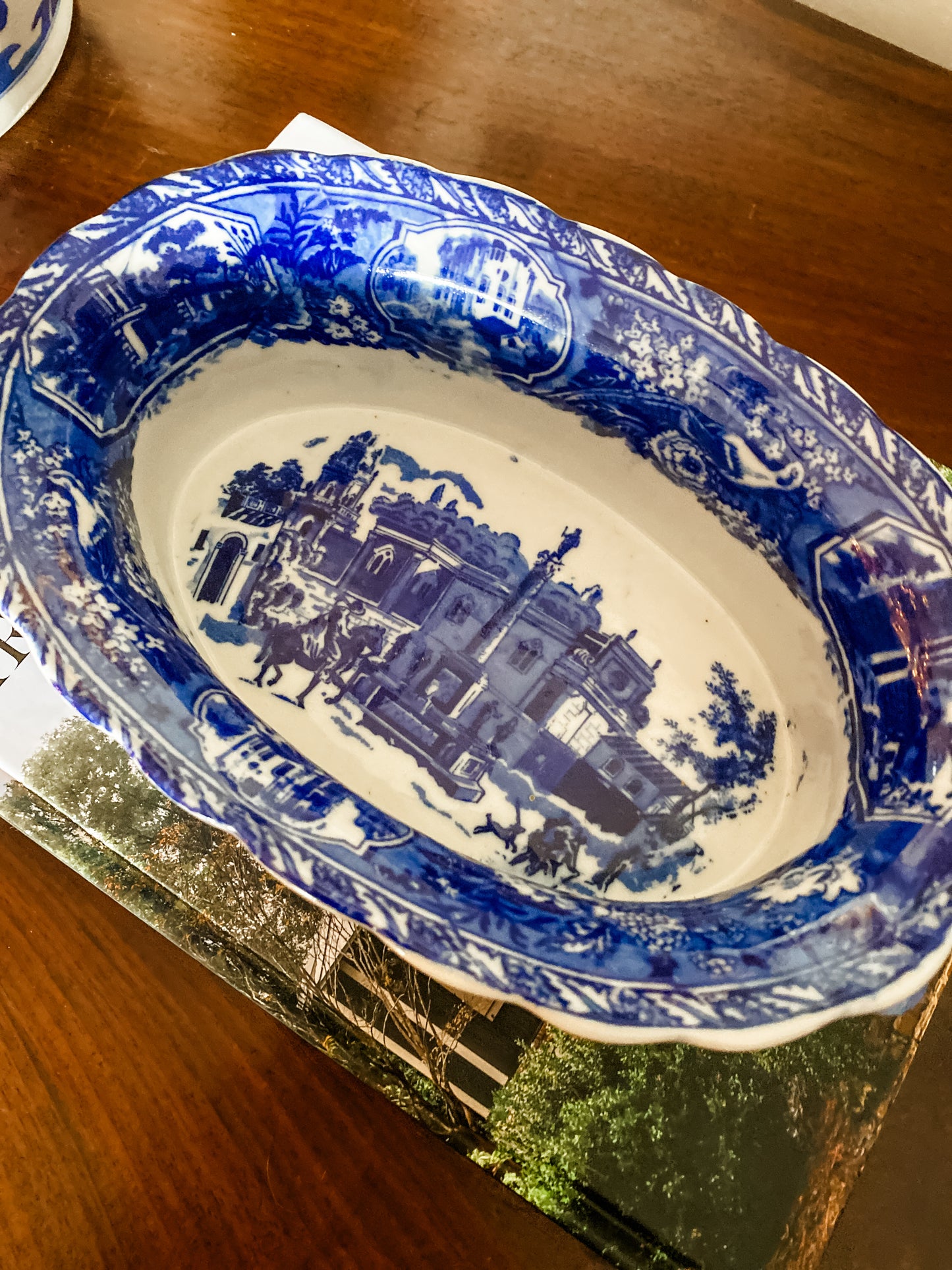 Blue and White Footbath / Tureen
