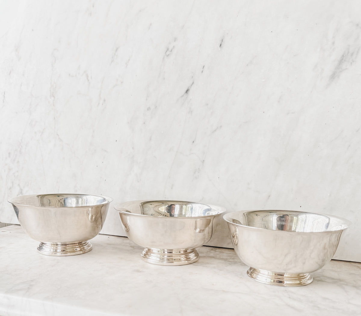 Trio of Classic Revere Bowls