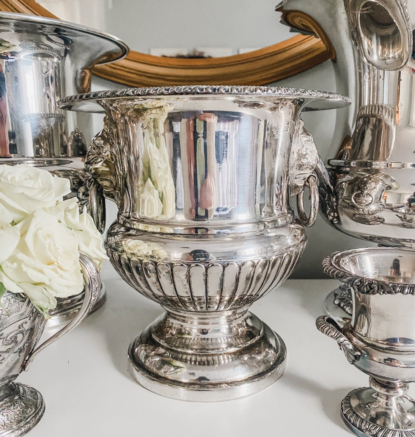 Petite Antique English Sheffield Plate Champagne Bucket (c. 1890–1915)