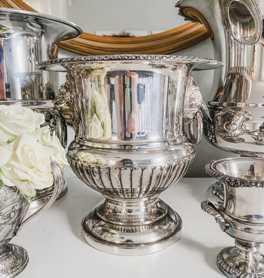 Petite Antique English Sheffield Plate Champagne Bucket (c. 1890–1915)