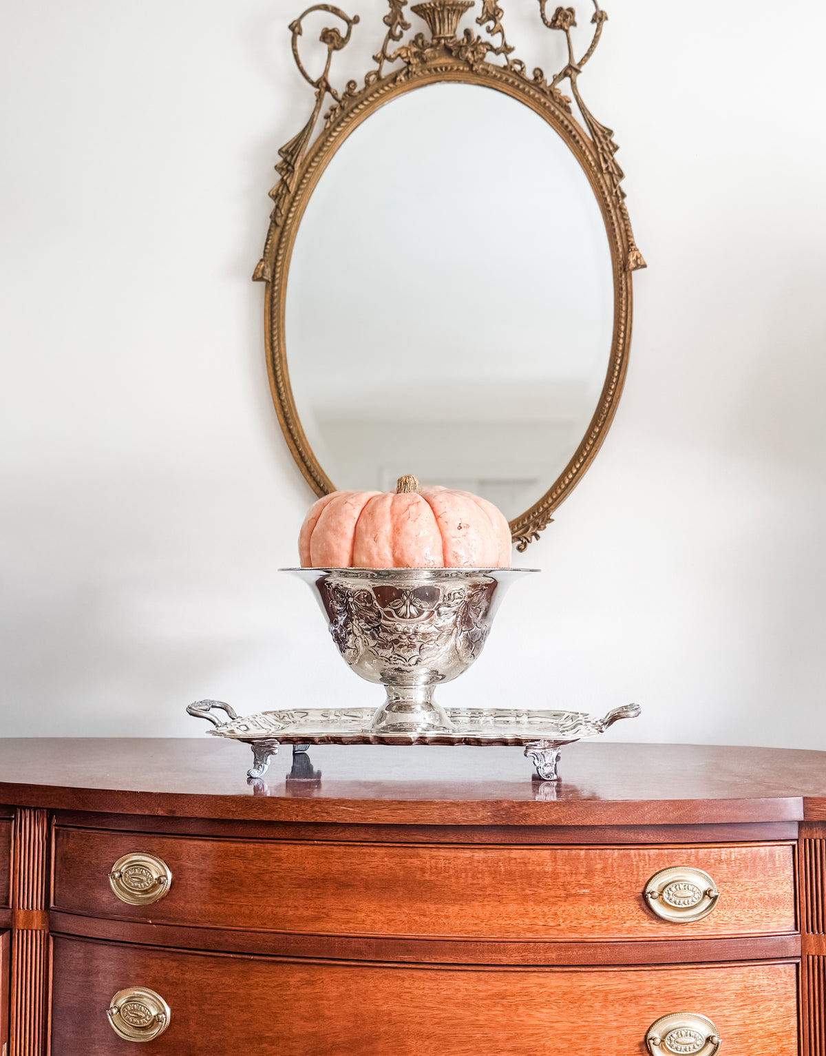 Large Holly & Berry Pedestal Bowl