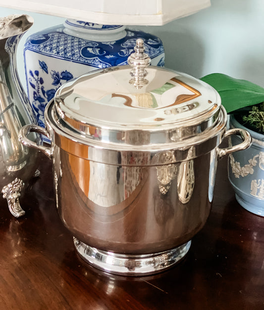 Handsome Ice Bucket made by Wallace Silver